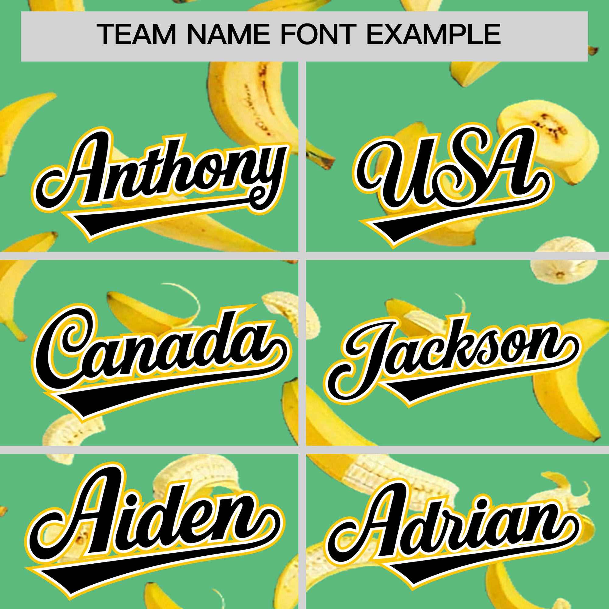 Custom Neon Green Varsity Full-Zip Banana Pattern Letterman Bomber Jacket | Graffiti Pattern | Embroidery&Dye-sublimation printing | KXKSHOP