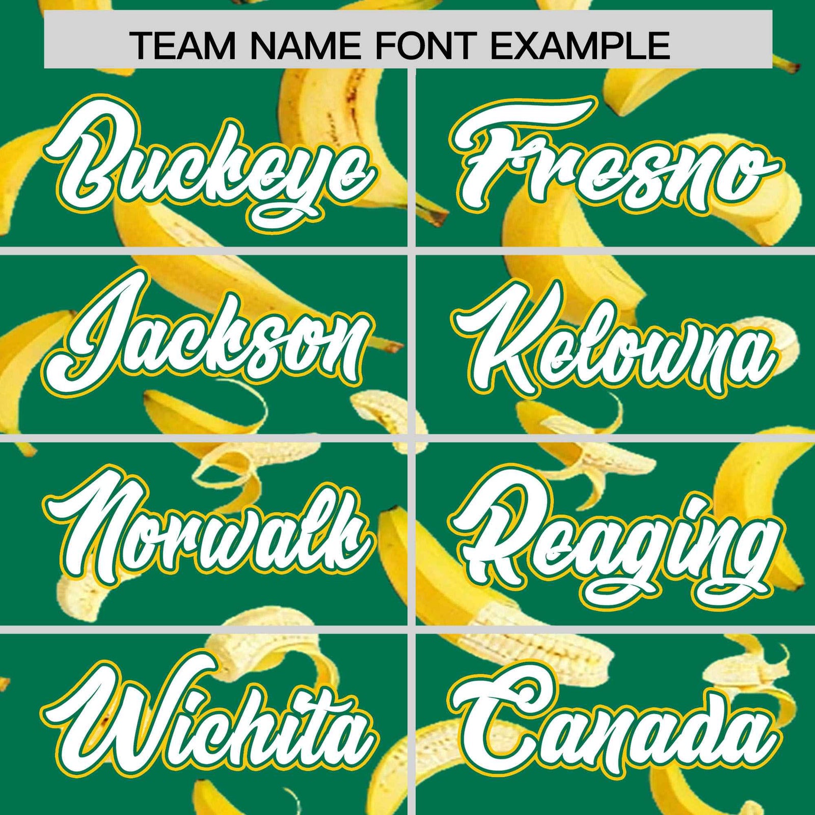 Custom Kelly Green Varsity Full-Zip Banana Pattern Letterman Bomber Jacket | Graffiti Pattern | Embroidery&Dye-sublimation printing | KXKSHOP