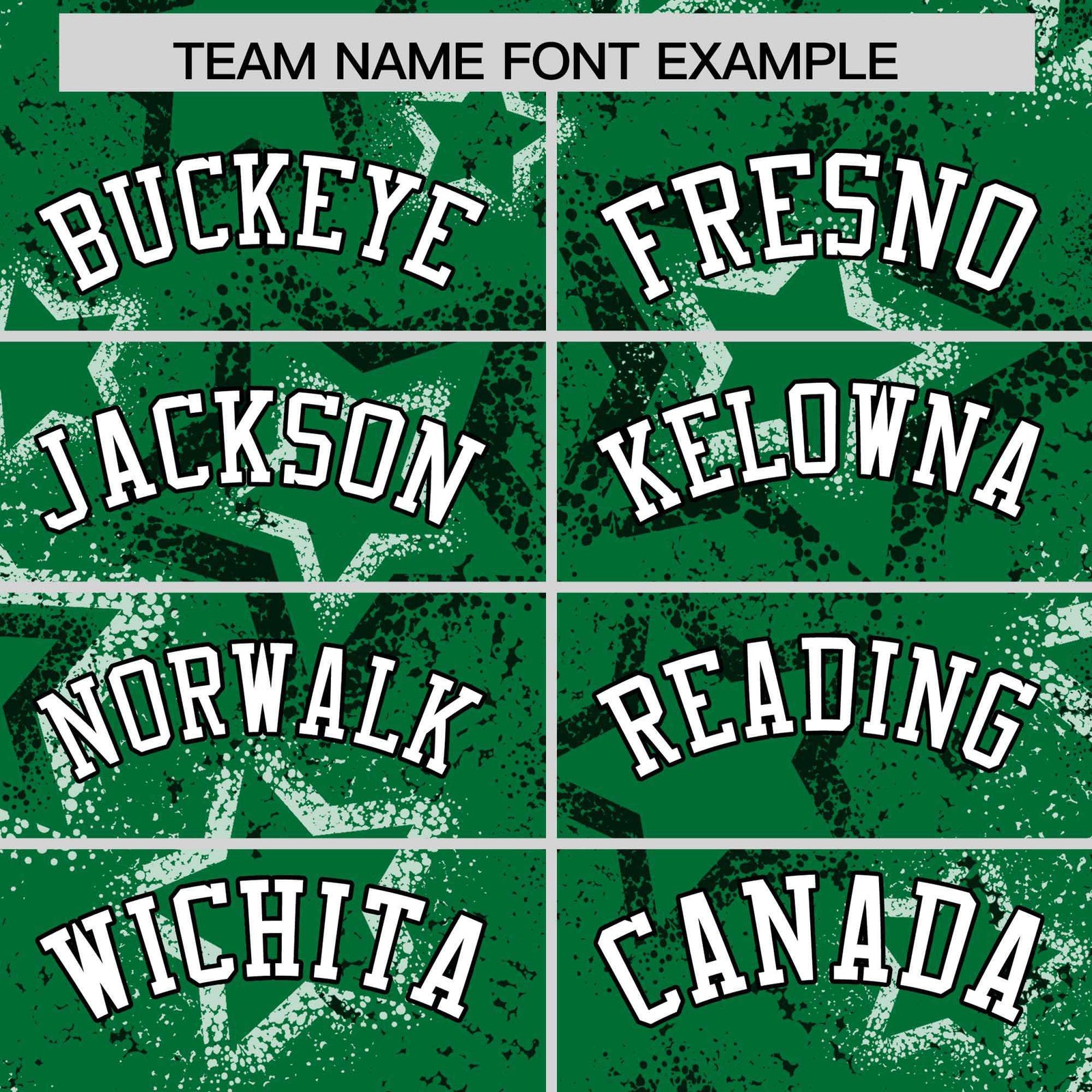 Custom Kelly Green Varsity Full-Zip Star Pattern Letterman Bomber Jacket