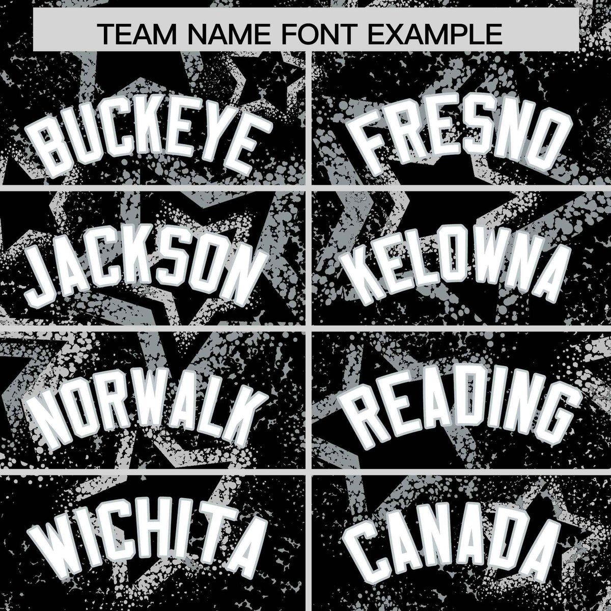 Custom Black Varsity Full-Zip Star Pattern Letterman Bomber Jacket