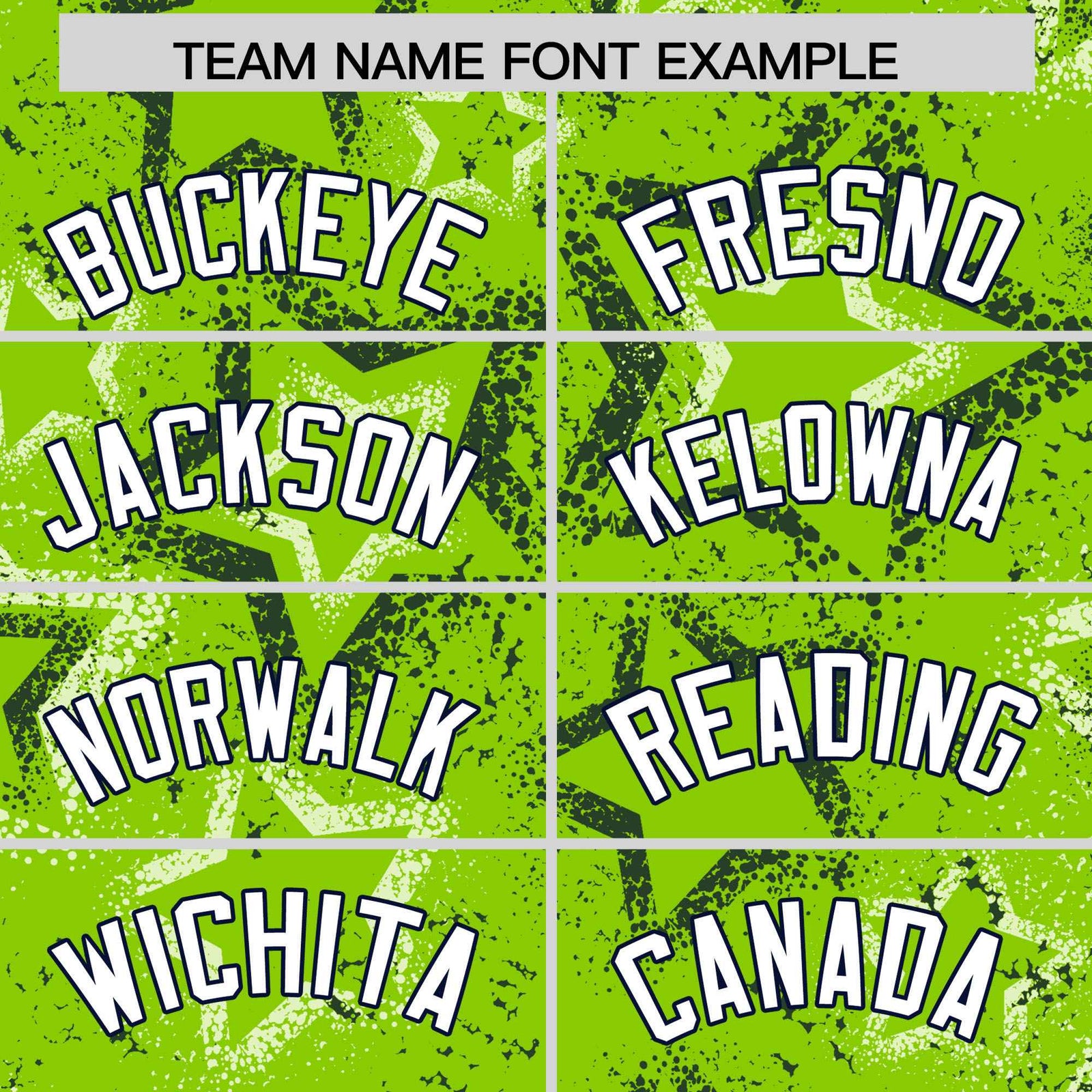 Custom Neon Green Varsity Full-Zip Star Pattern Letterman Bomber Jacket