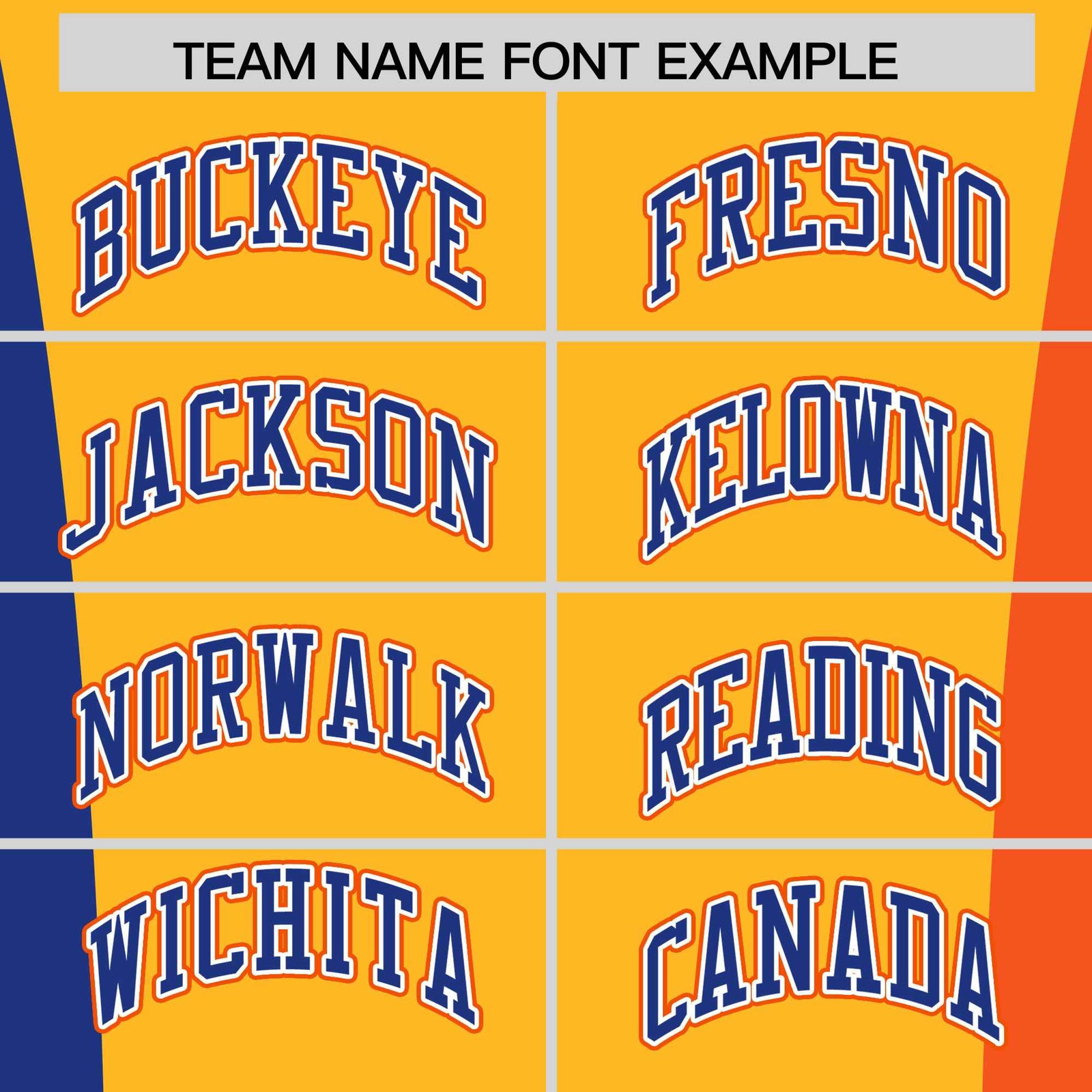 Custom Royal Blue Yellow Orange Personalization Varsity Full-Snap Three Color Blocks Letterman Jacket