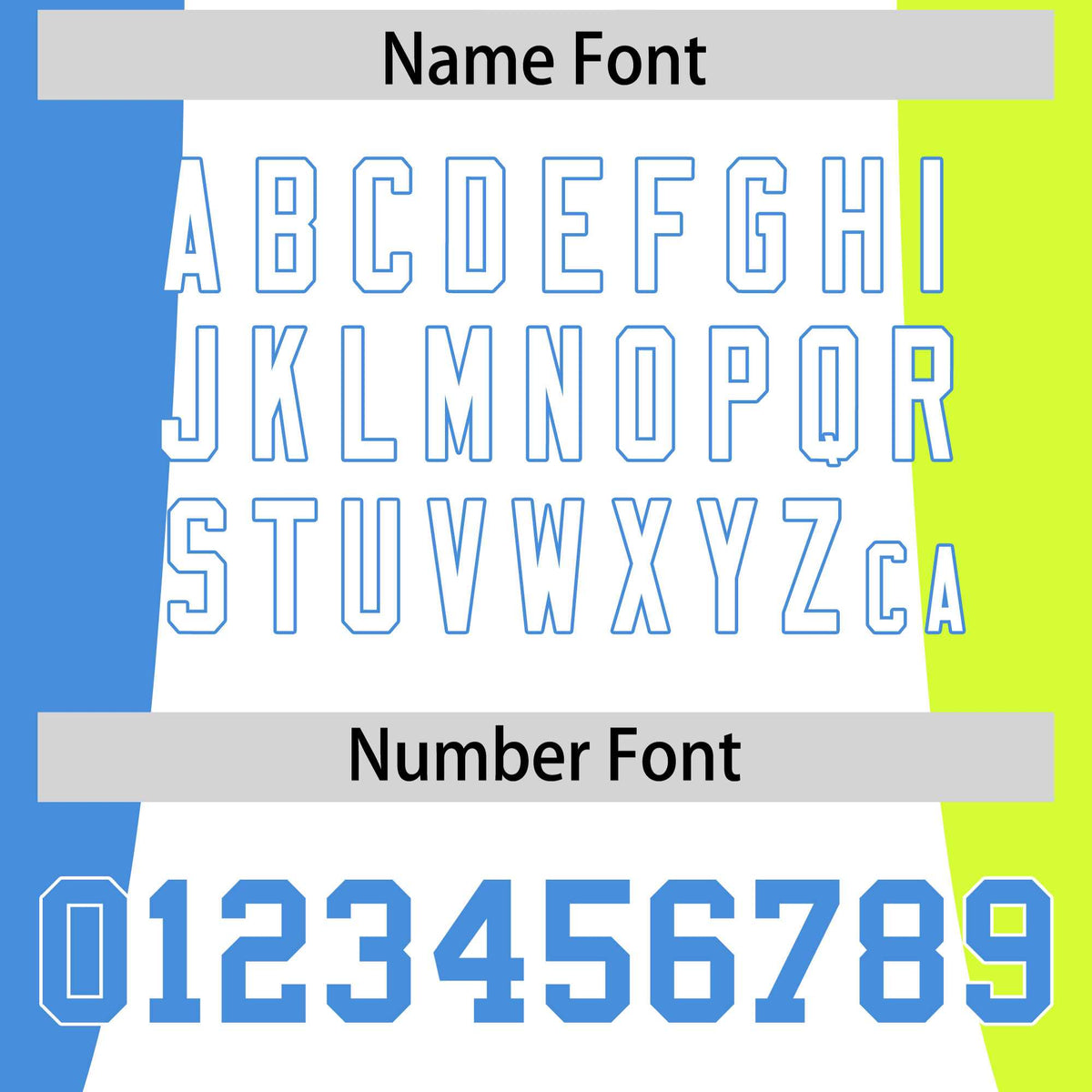 Custom Orange Powder Blue Fluorescent Green Personalization Varsity Full-Snap Three Color Blocks Letterman Jacket