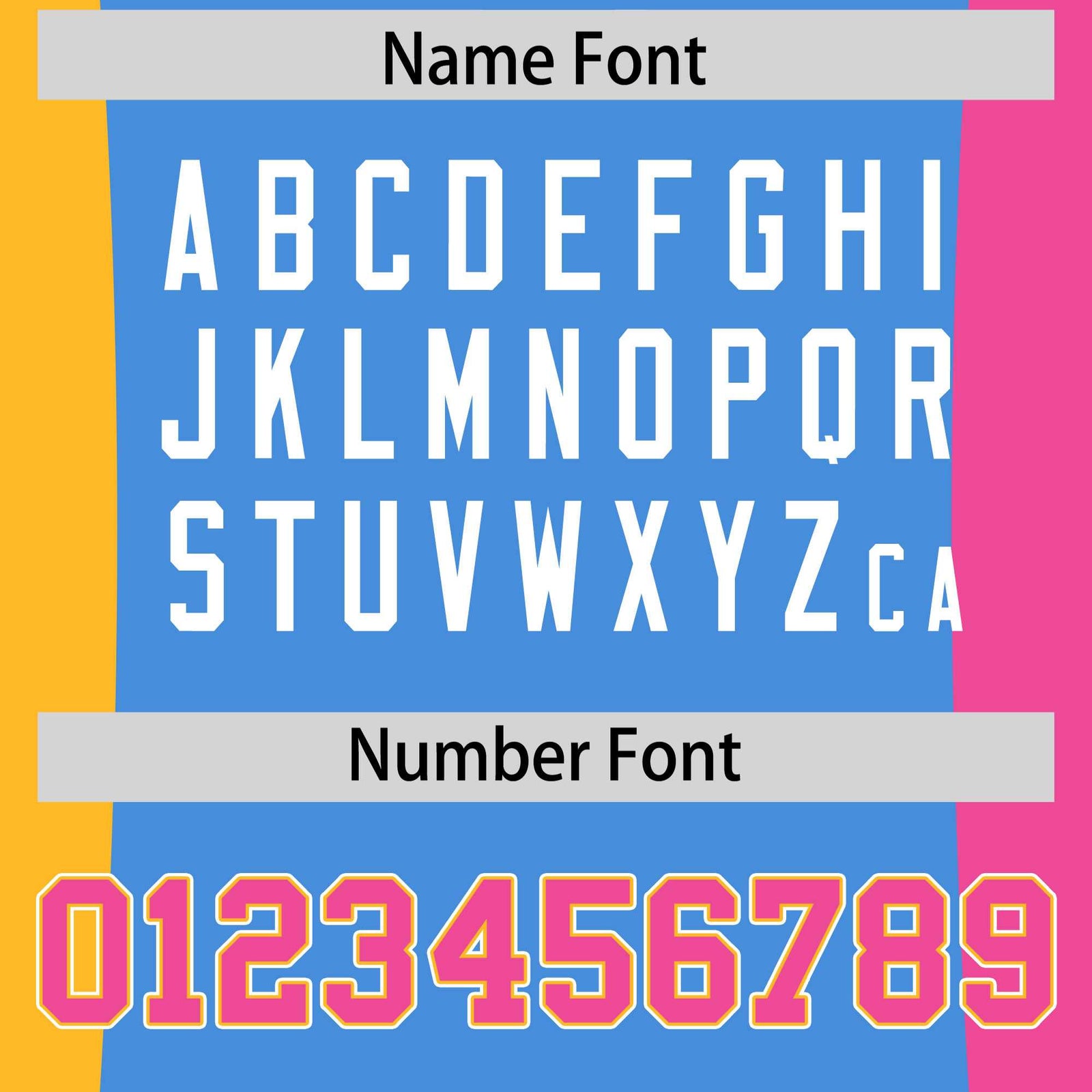 Custom Powder Blue Yellow Pink Personalization Varsity Full-Snap Three Color Blocks Letterman Jacket