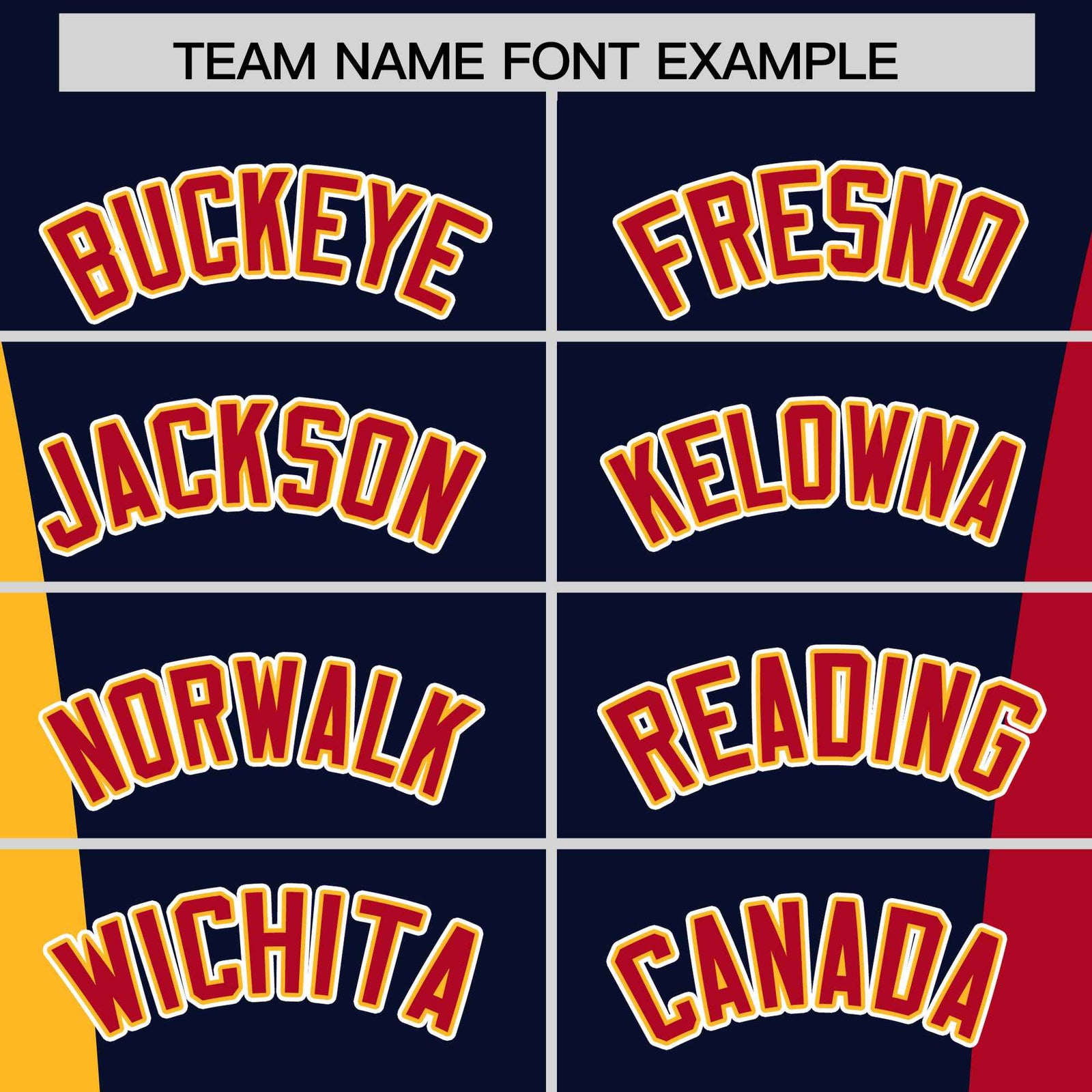 Custom Navy Yellow Red Personalization Varsity Full-Snap Three Color Blocks Letterman Jacket