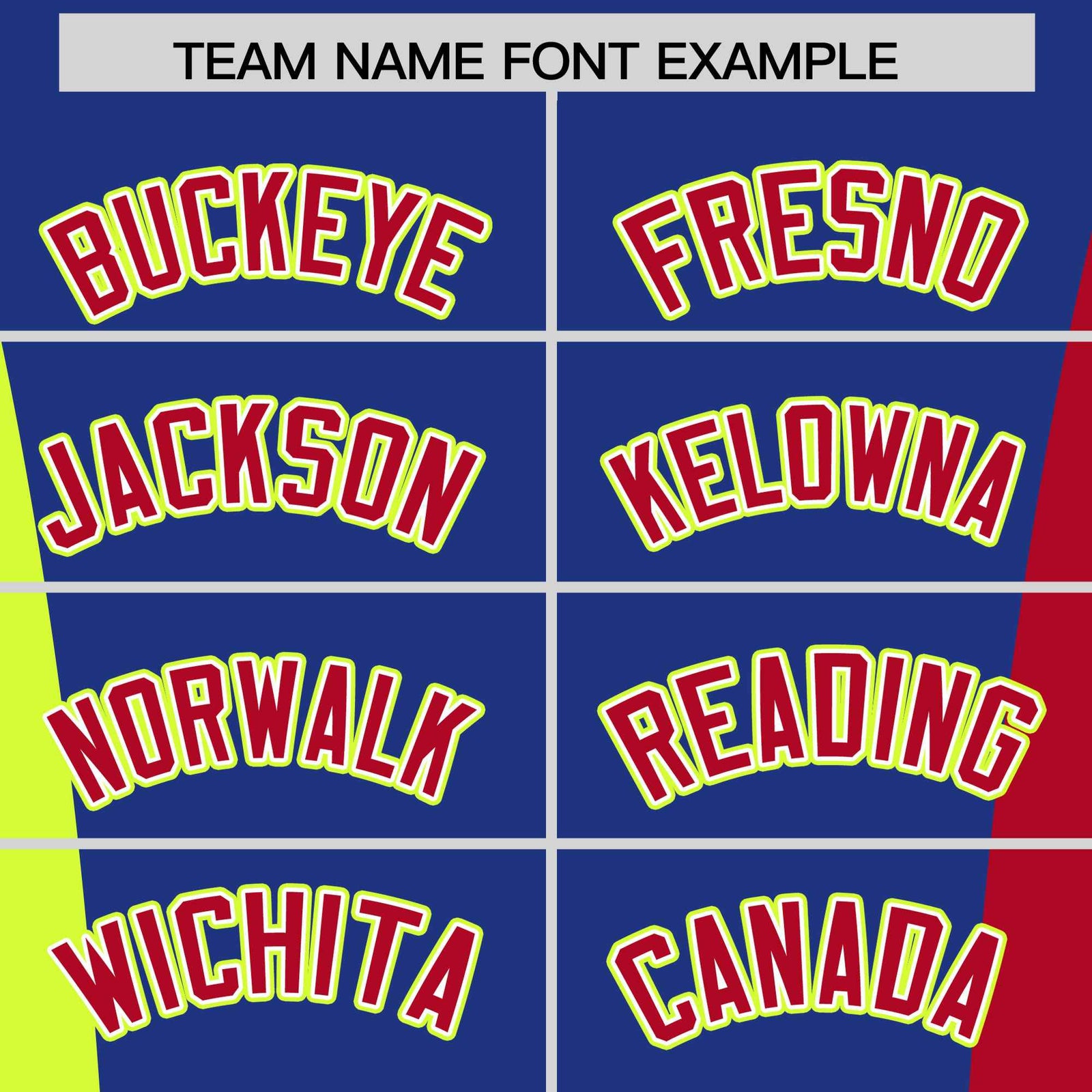 Custom Royal Blue Fluorescent Green Red Personalization Varsity Full-Snap Three Color Blocks Letterman Jacket