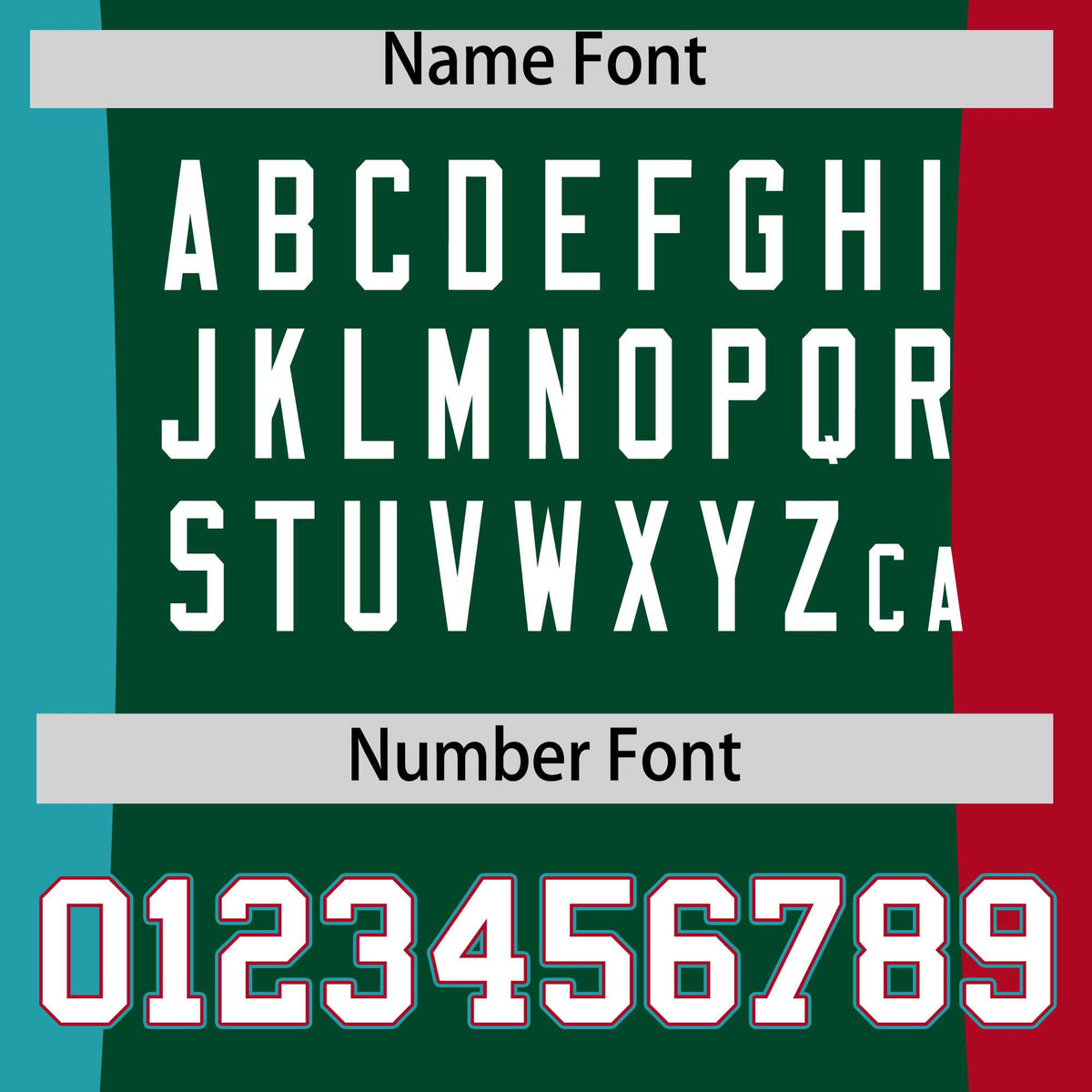 Custom Green Aqua Red Personalization Varsity Full-Snap Three Color Blocks Letterman Jacket| KXKSHOP