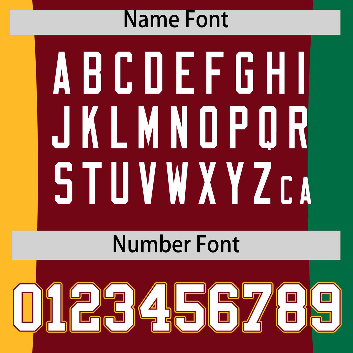 Custom Crimson Yellow Kelly Green Personalization Varsity Full-Snap Three Color Blocks Letterman Jacket