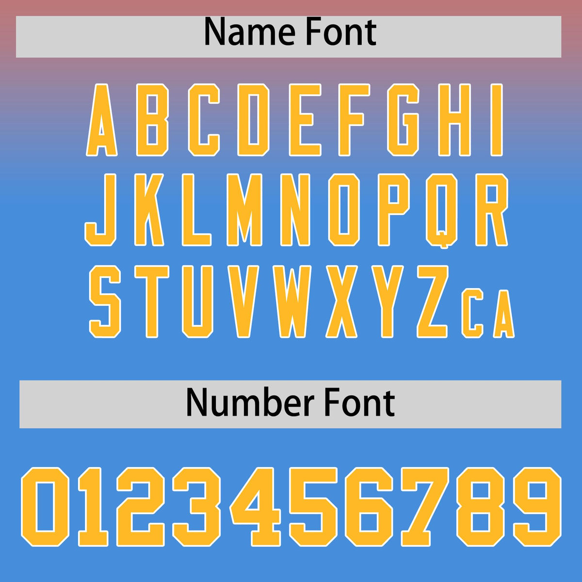 Custom Orange Powder Blue Full-Snap Varsity Personalization Gradient Fashion Letterman Jacket