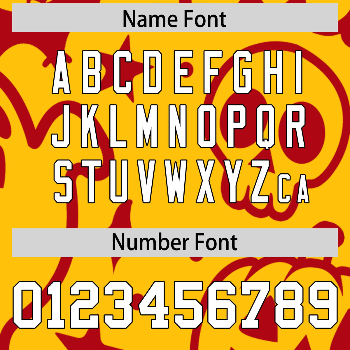 Custom Gold Red White Bats Pumpkins Ghost Patterns Halloween Letterman Jacket | Custom Letterman Jacket,Add Name and Numbern,Sublimation Printed &amp; Stitched,Perfect for Parties | KXKSHOP