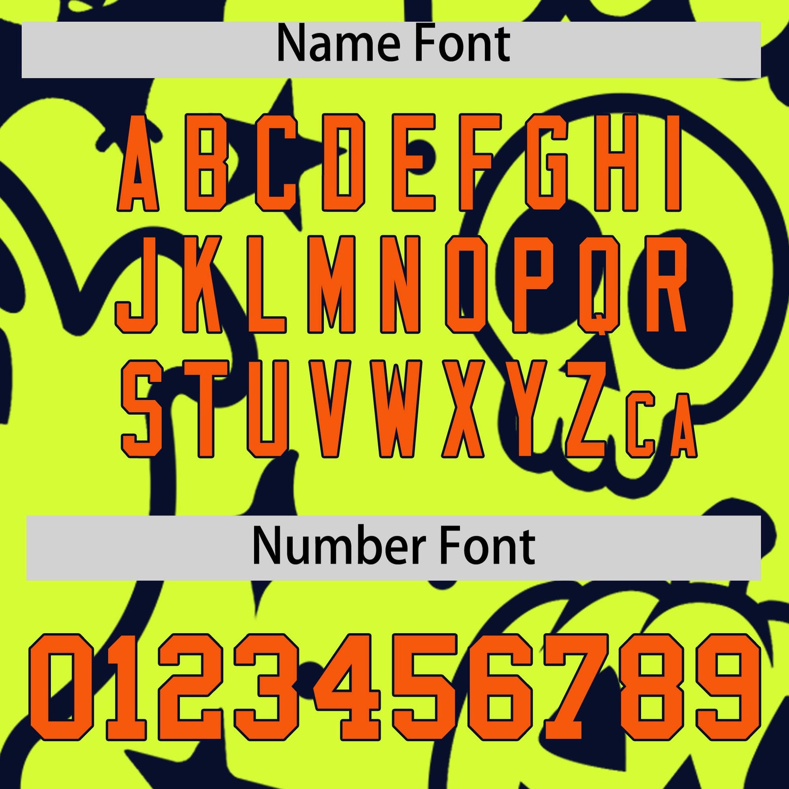 Custom Neon Green Navy Orange Bats Pumpkins Ghost Patterns Halloween Letterman Jacket | Custom Letterman Jacket,Add Name and Numbern,Sublimation Printed & Stitched,Perfect for Parties | KXKSHOP