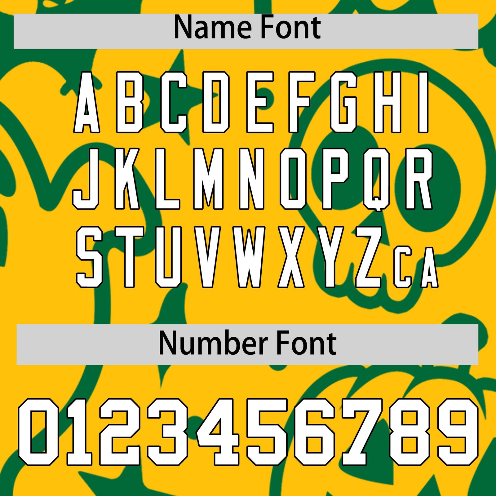 Custom Gold Kelly Green White Bats Pumpkins Ghost Patterns Halloween Letterman Jacket | Custom Letterman Jacket,Add Name and Numbern,Sublimation Printed & Stitched,Perfect for Parties | KXKSHOP