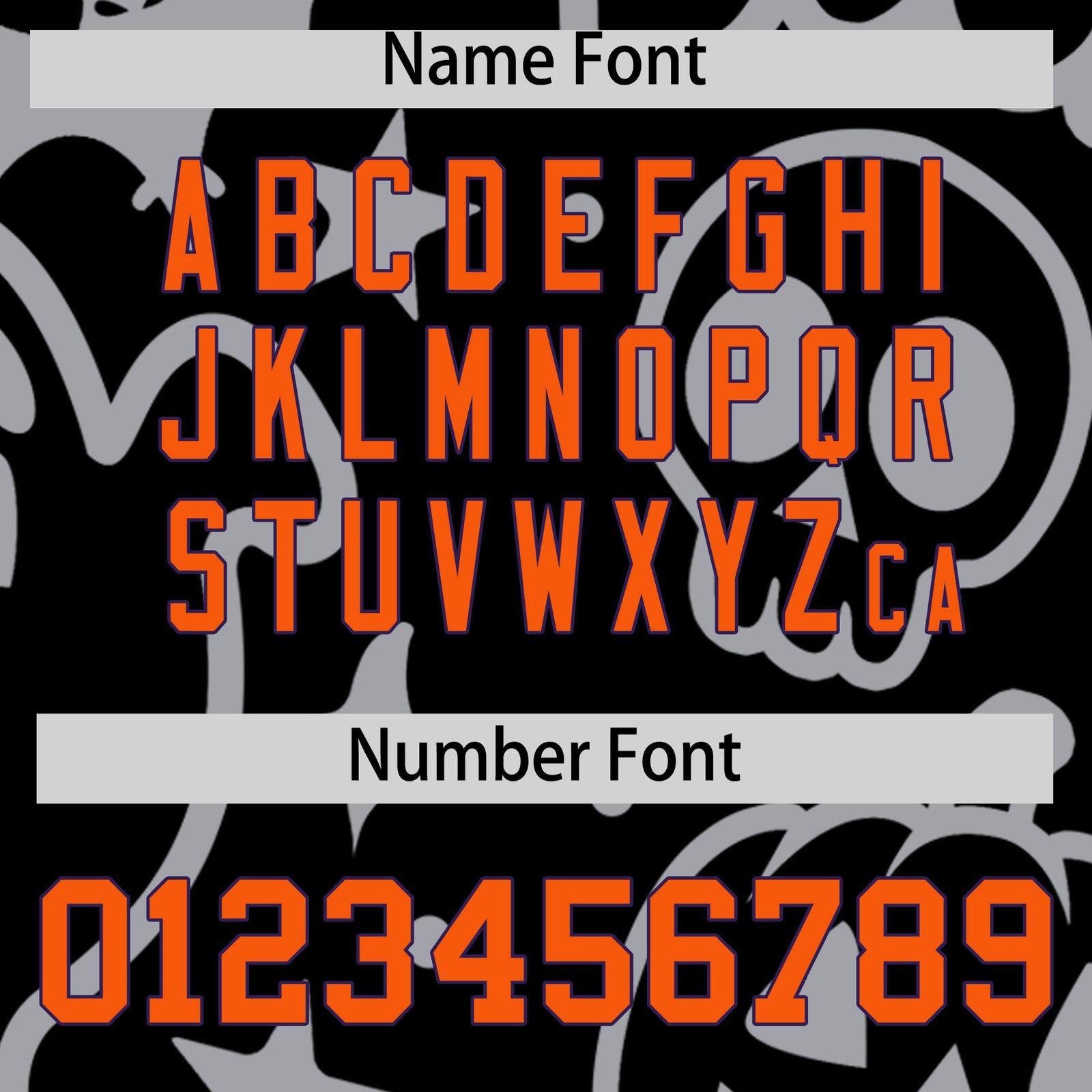 Custom Navy White Orange Bats Pumpkins Ghost Patterns Halloween Letterman Jacket | Custom Letterman Jacket,Add Name and Numbern,Sublimation Printed & Stitched,Perfect for Parties | KXKSHOP