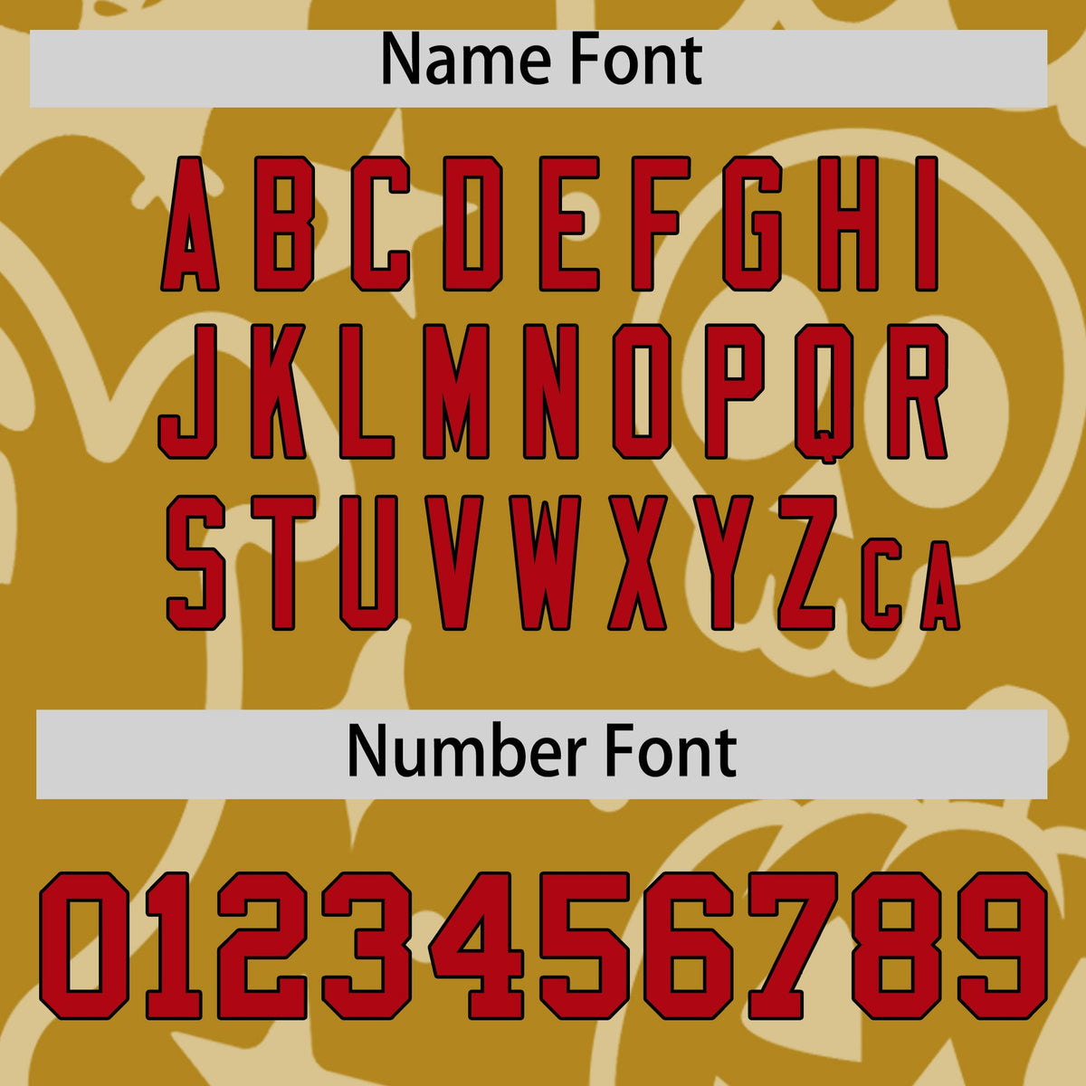 Custom Old Gold Black Red Bats Pumpkins Ghost Patterns Halloween Letterman Jacket | Custom Letterman Jacket,Add Name and Numbern,Sublimation Printed &amp; Stitched,Perfect for Parties | KXKSHOP