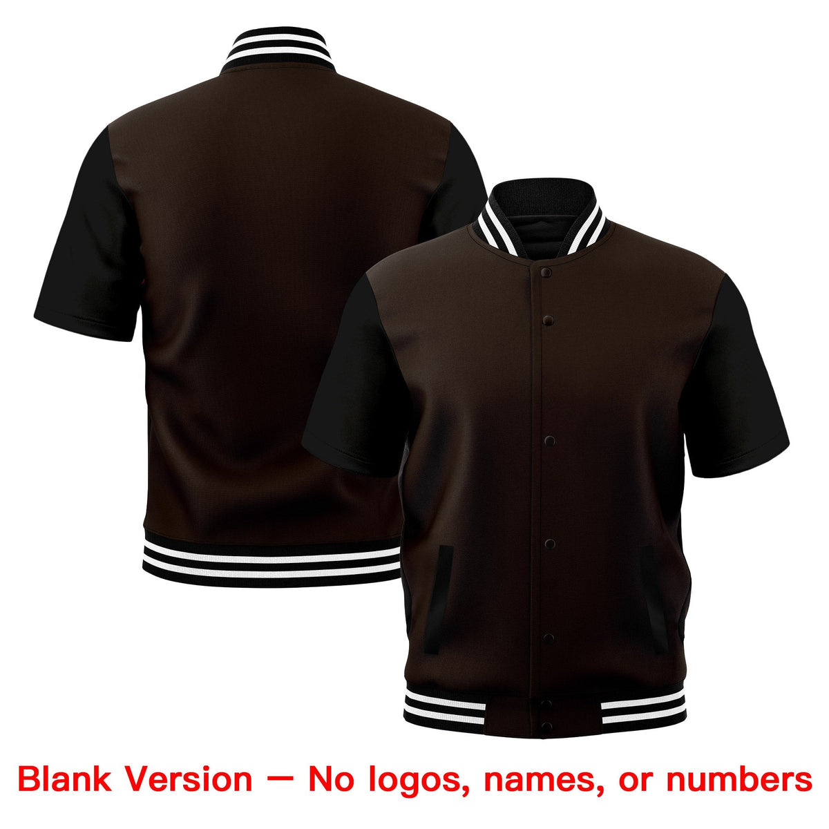 Custom Black White Full-Snap Classic Style Jacket| KXKSHOP