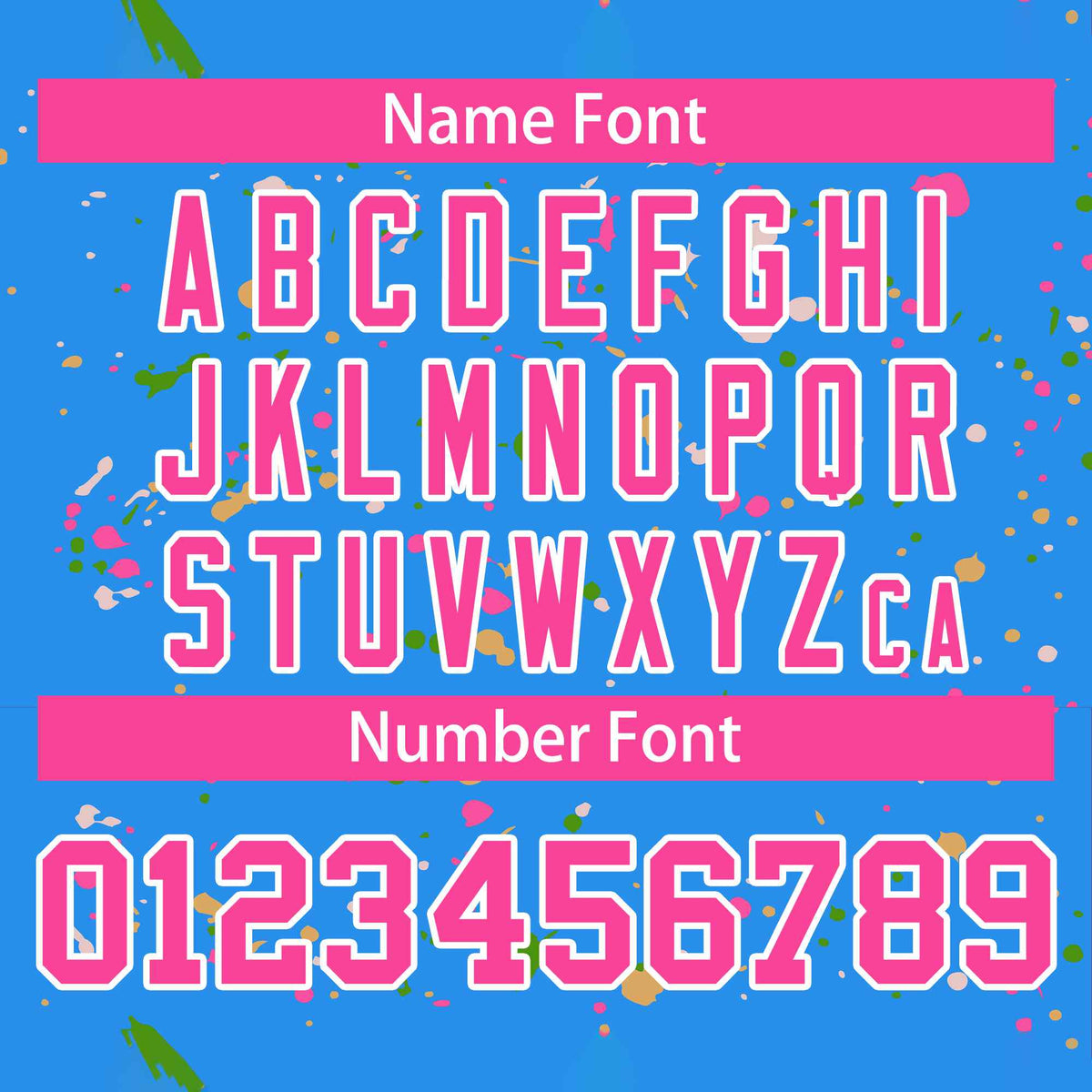 Custom Powder Blue Pink-White Varsity Full-Zip Splash Graffiti Pattern Letterman Jacket