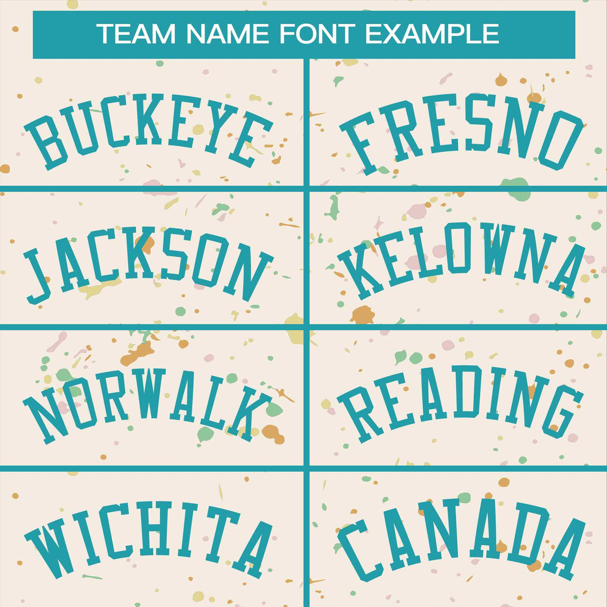 Custom Cream Aqua Varsity Full-Zip Splash Graffiti Pattern Letterman Jacket