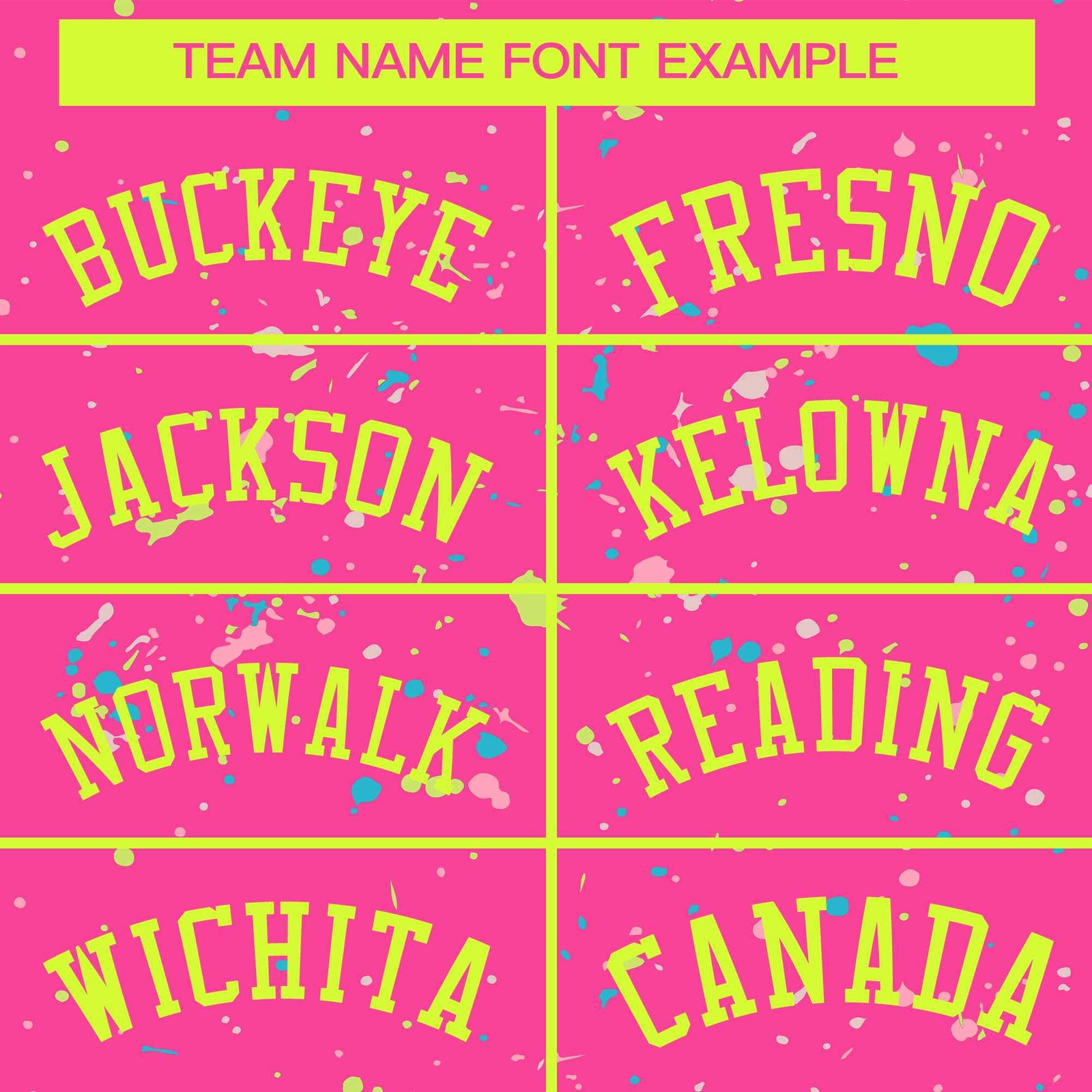 Custom Pink Neon Green Varsity Full-Zip Splash Graffiti Pattern Letterman Jacket