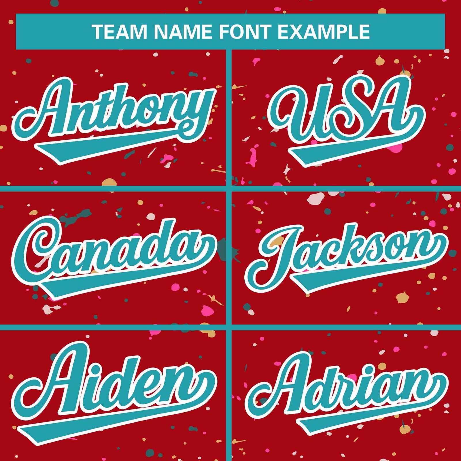 Custom Red Aqua-White Varsity Full-Zip Splash Graffiti Pattern Letterman Jacket