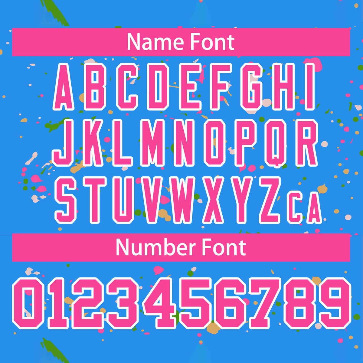 Custom Powder Blue Pink-White Varsity Full-Zip Splash Graffiti Pattern Letterman Jacket