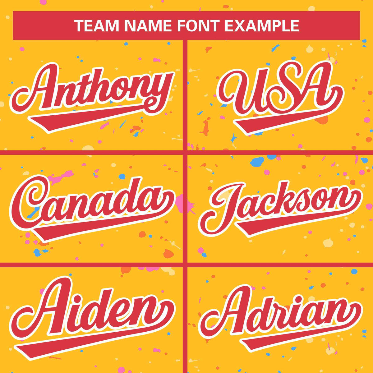 Custom Gold Red-White Varsity Full-Zip Splash Graffiti Pattern Letterman Jacket