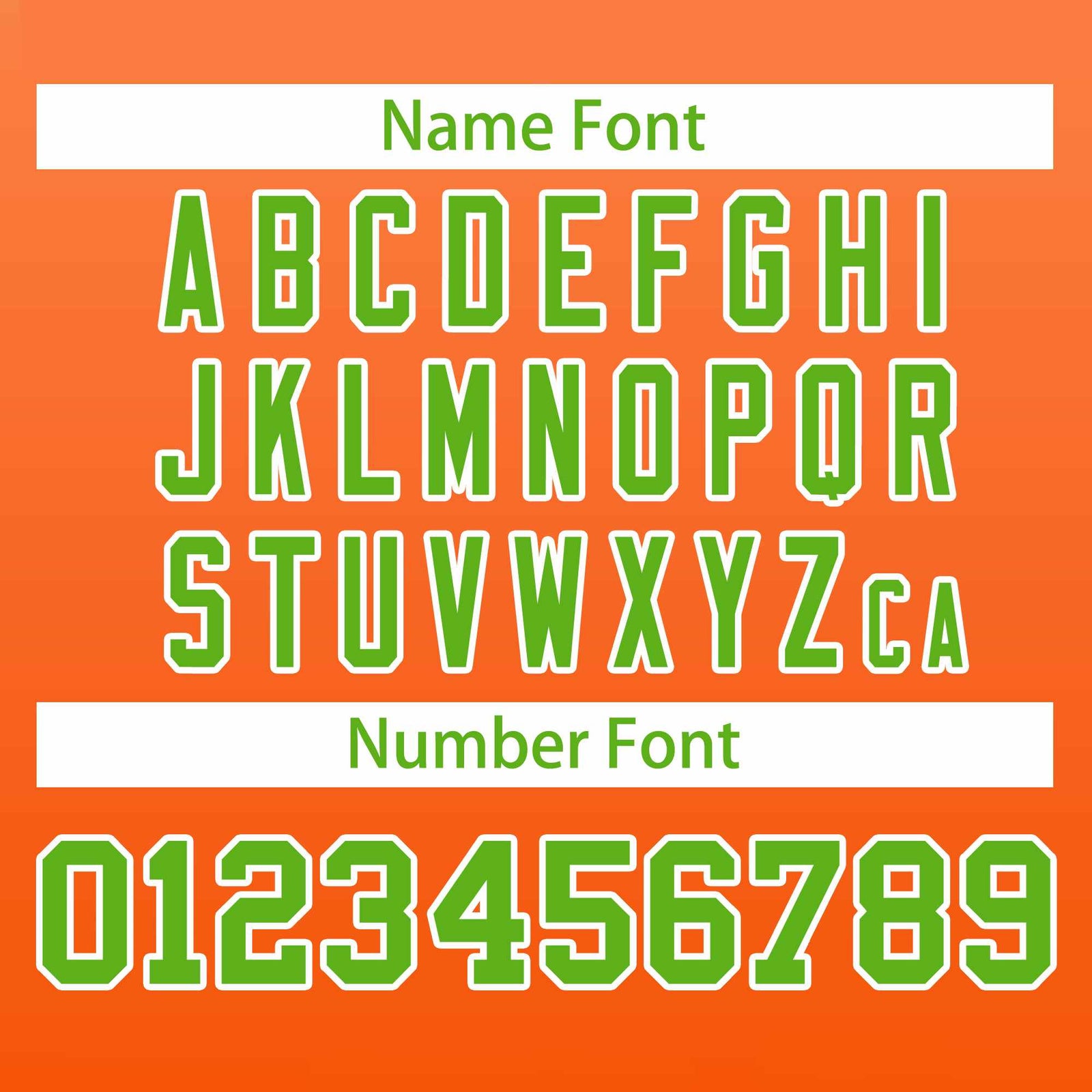 Custom Orange Green Varsity Full-Zip Gradient Fashion Letterman Bomber Jacket