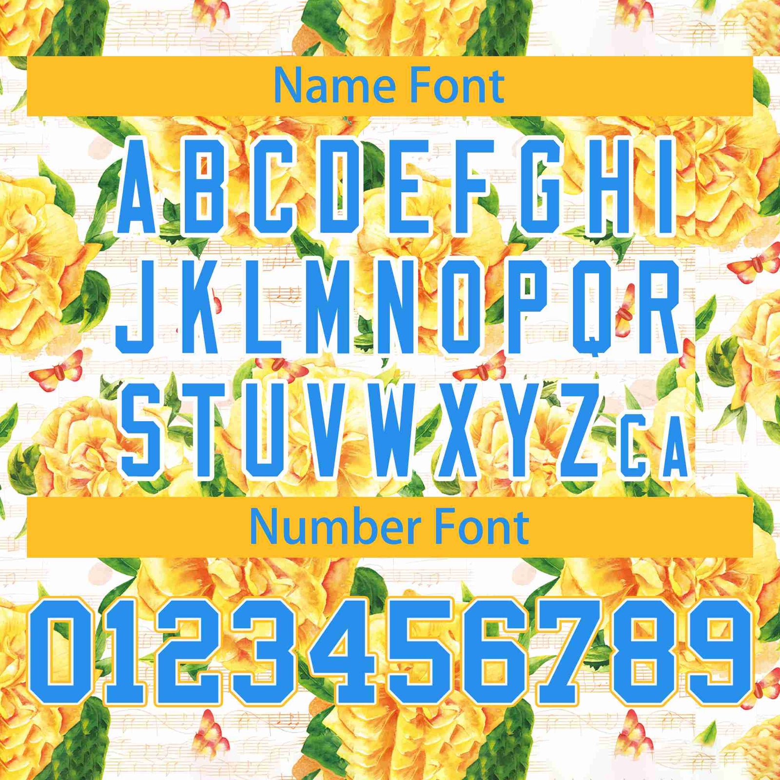 Custom Gold Powder Blue Varsity Full-Zip Hawaii Letterman Bomber Jacket