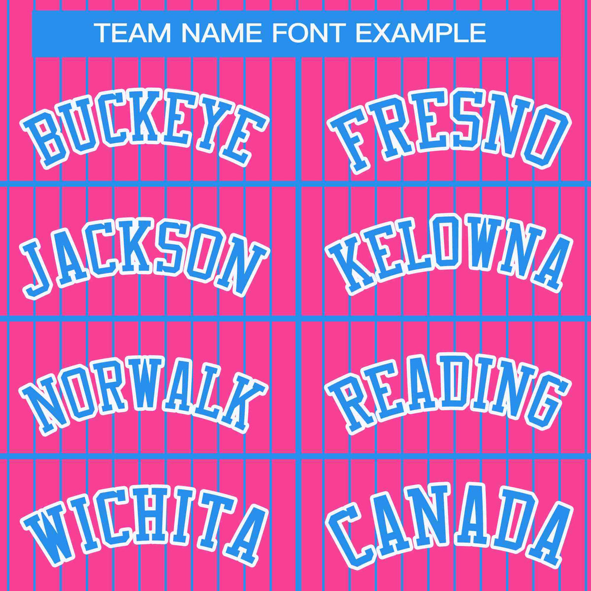 Custom Pink Powder Blue-White Stripe Fashion Bomber Varsity Jacket with Raglan Sleeves