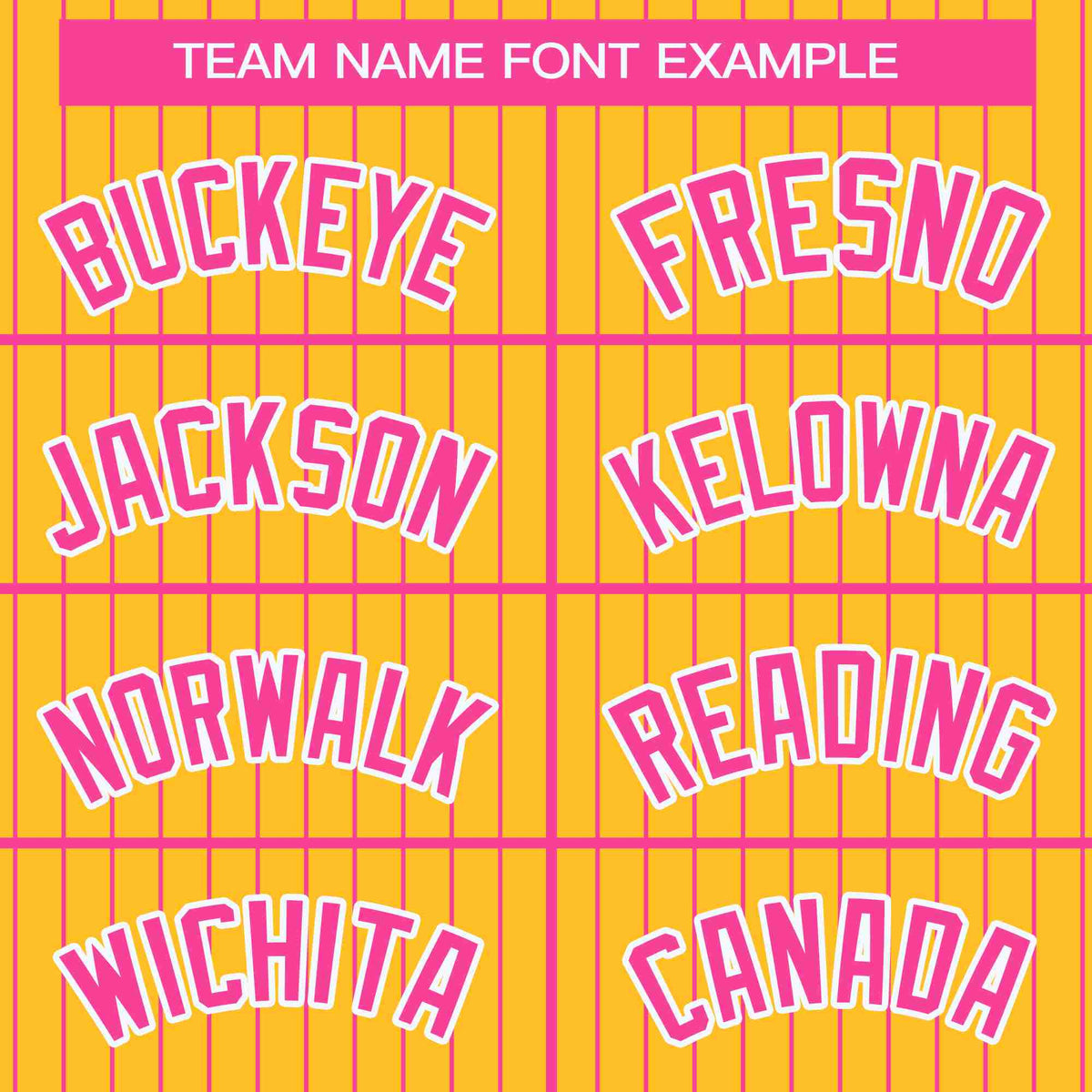 Custom Gold Pink-White Stripe Fashion Bomber Varsity Jacket with Raglan Sleeves