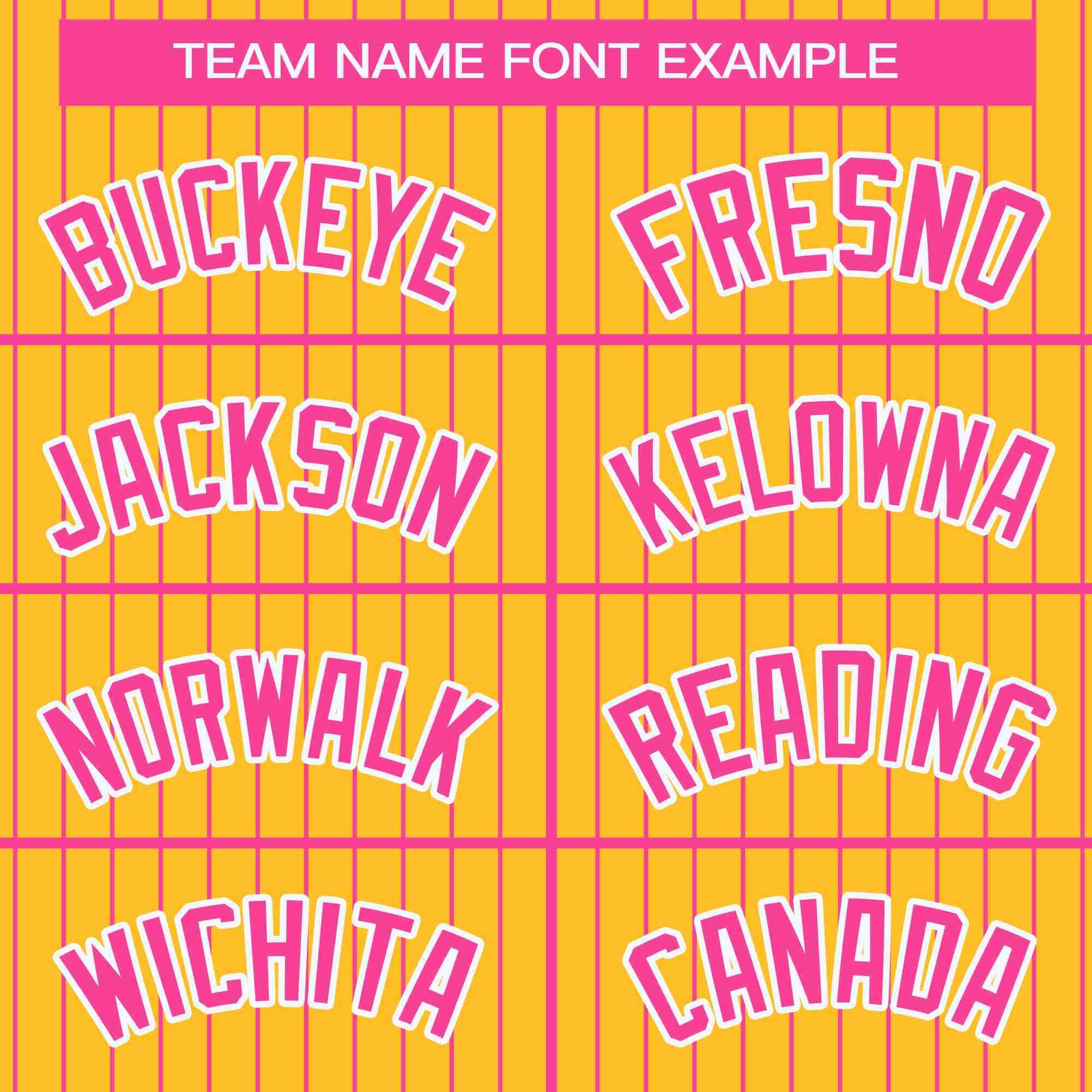 Custom Gold Pink-White Stripe Fashion Bomber Varsity Jacket with Raglan Sleeves