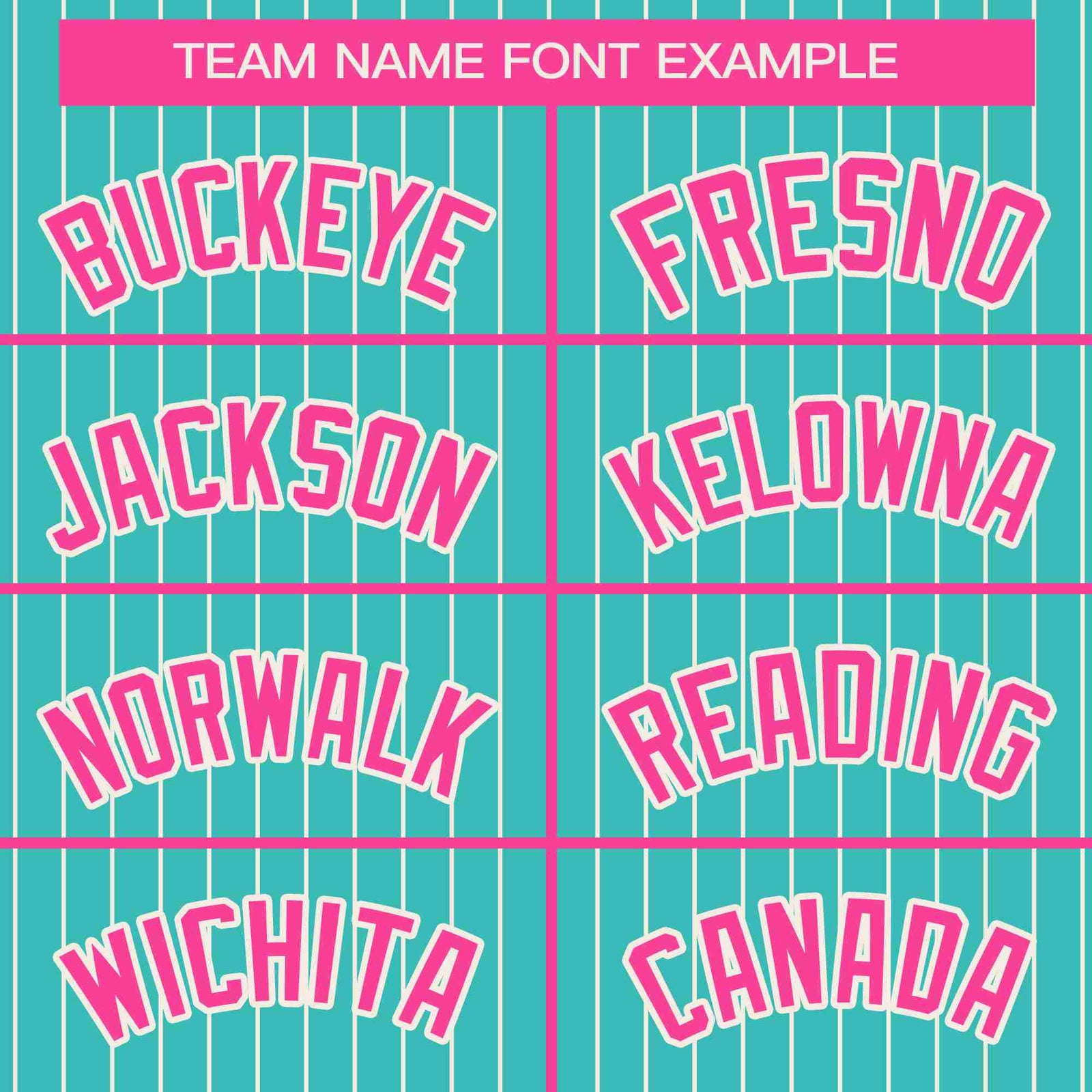 Custom Aqua Pink-White Stripe Fashion Bomber Varsity Jacket with Raglan Sleeves