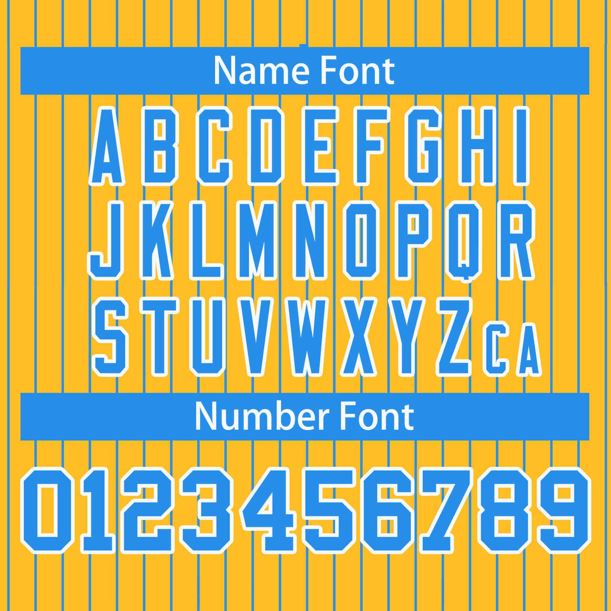 Custom Gold Powder Blue-White Stripe Fashion Bomber Varsity Jacket with Raglan Sleeves