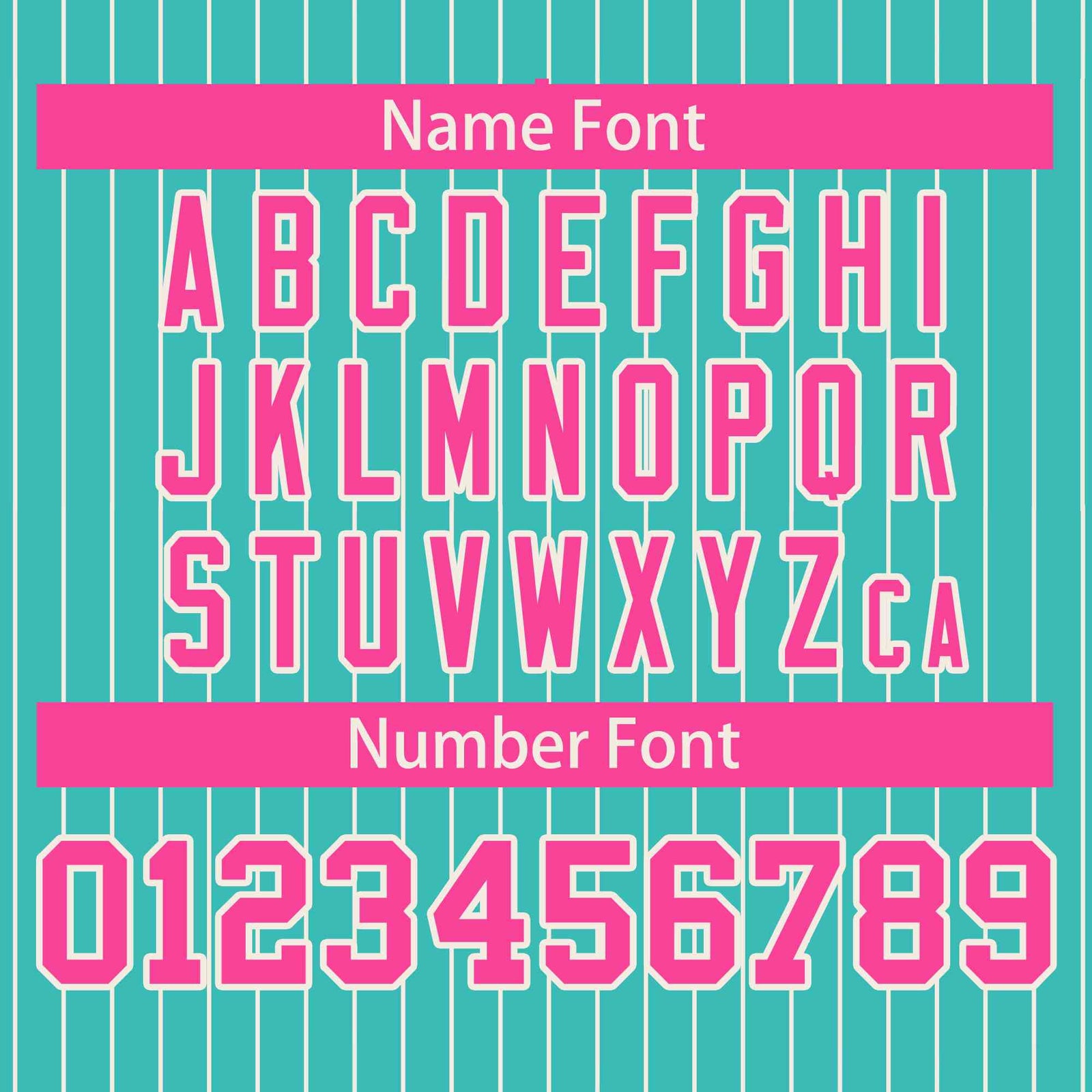 Custom Aqua Pink-White Stripe Fashion Bomber Varsity Jacket with Raglan Sleeves