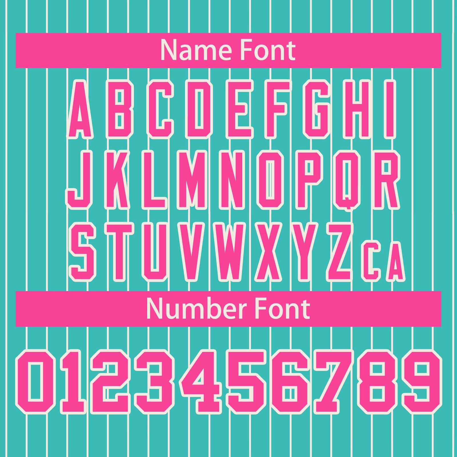 Custom Aqua Pink-White Stripe Fashion Bomber Varsity Jacket with Raglan Sleeves