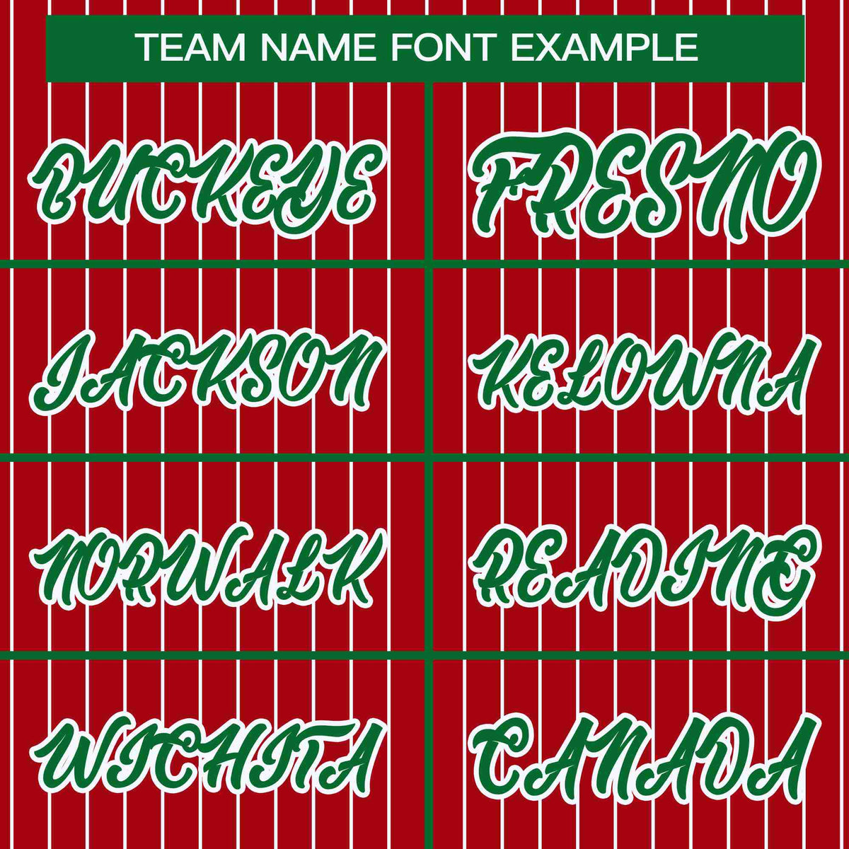 Custom Red Kelly Green-White Stripe Fashion Bomber Varsity Jacket with Raglan Sleeves