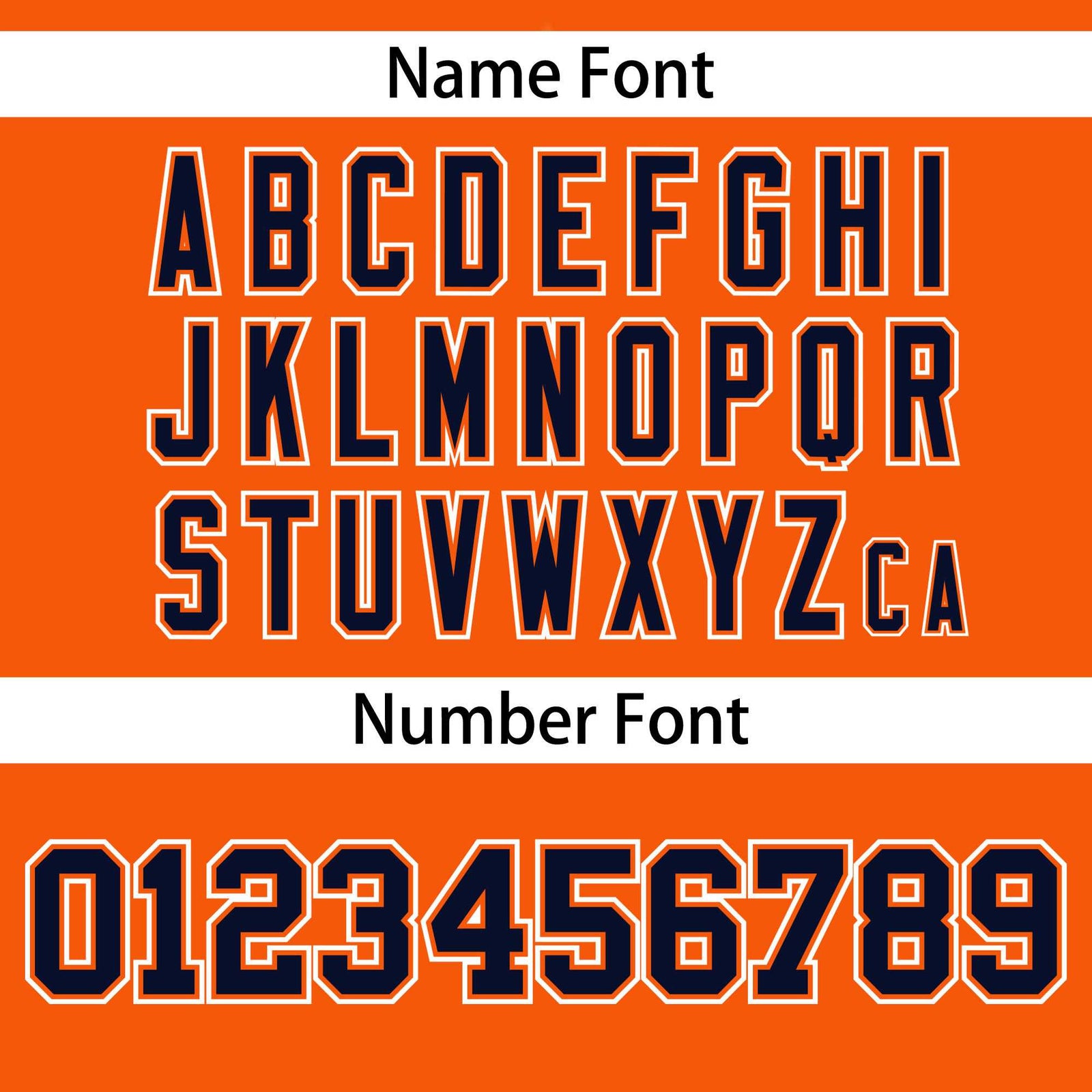 Custom Orange Navy-White Varsity Full-Zip Raglan Sleeves Letterman Bomber Jacket