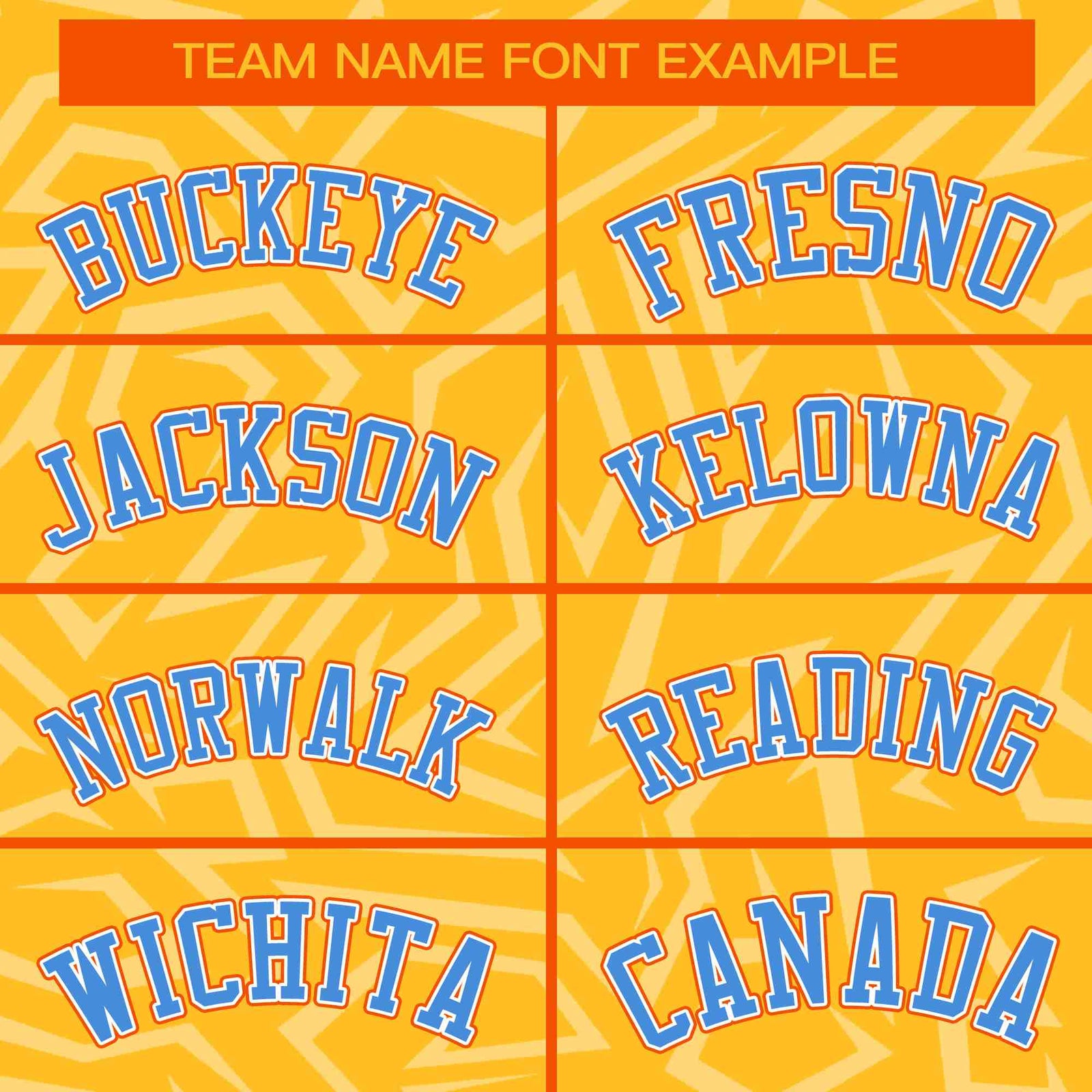 Custom Gold Powder Blue-Orange Stripe Graffiti Pattern Varsity Full-Snap Jacket