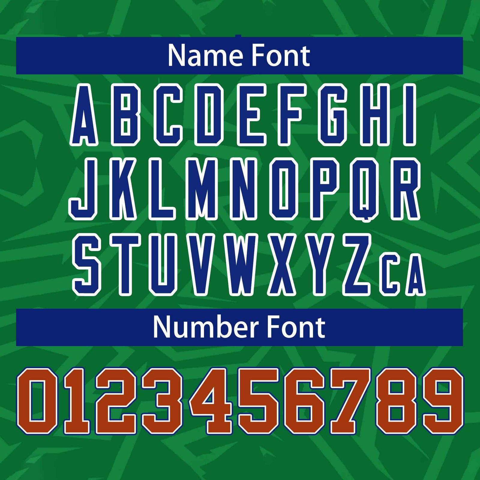 Custom Kelly Green Orange-Royal Stripe Graffiti Pattern Varsity Full-Snap Jacket