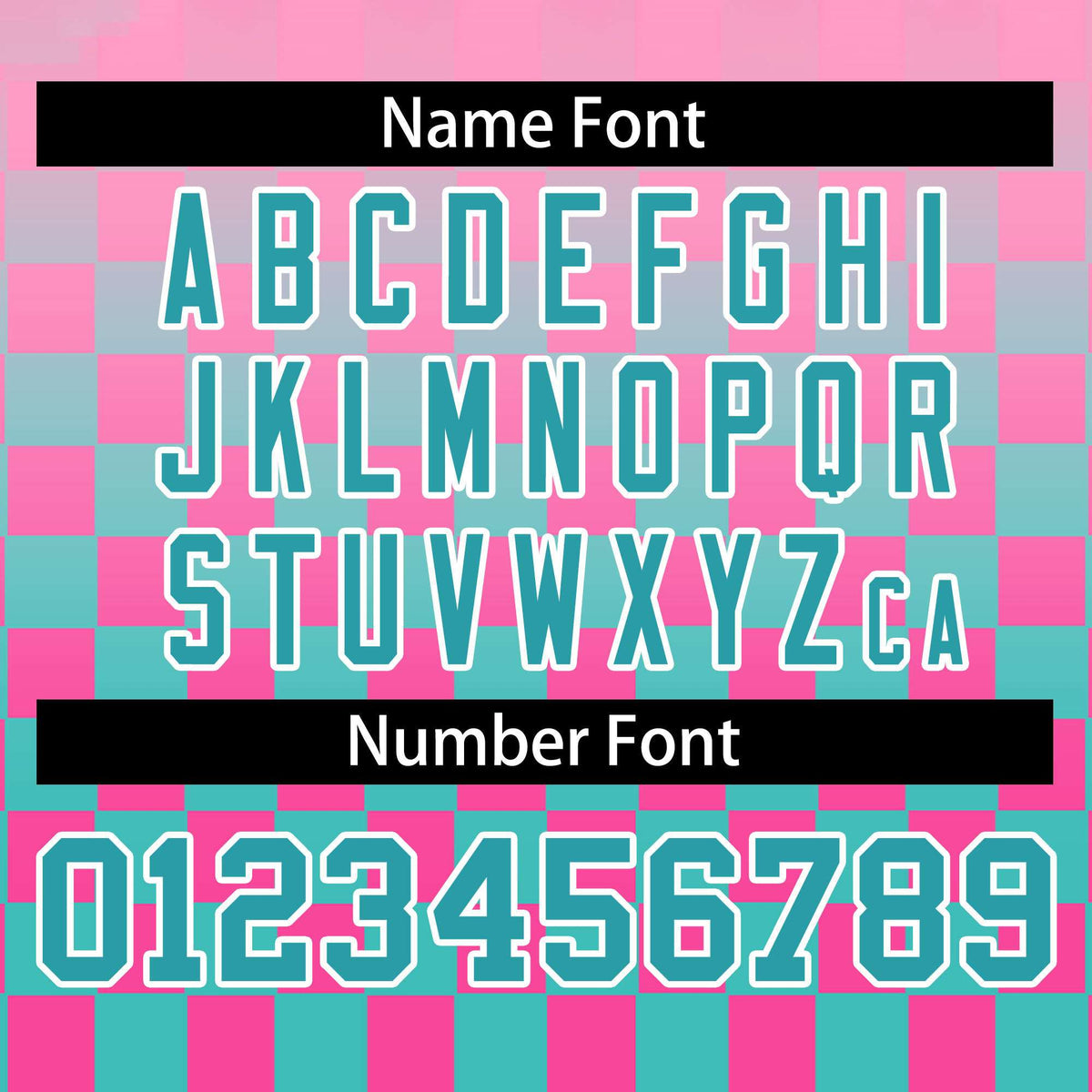 Custom Pink Aqua-White Grid Varsity Full-Zip Color Block Letterman Bomber Jacket