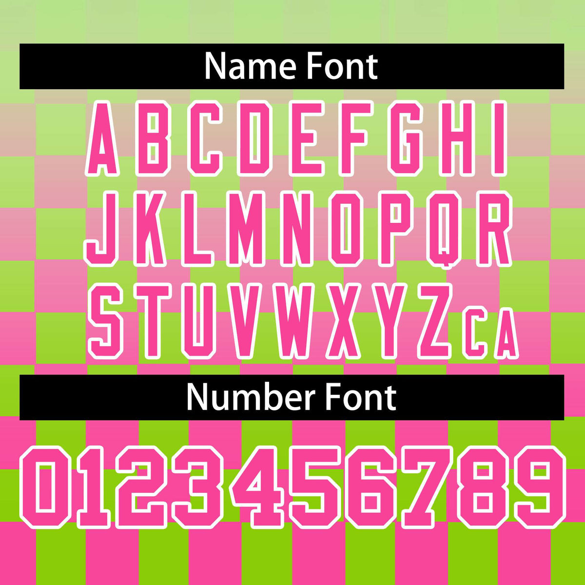 Custom Neon Green Pink-White Grid Varsity Full-Zip Color Block Letterman Raglan Sleeve Jacket