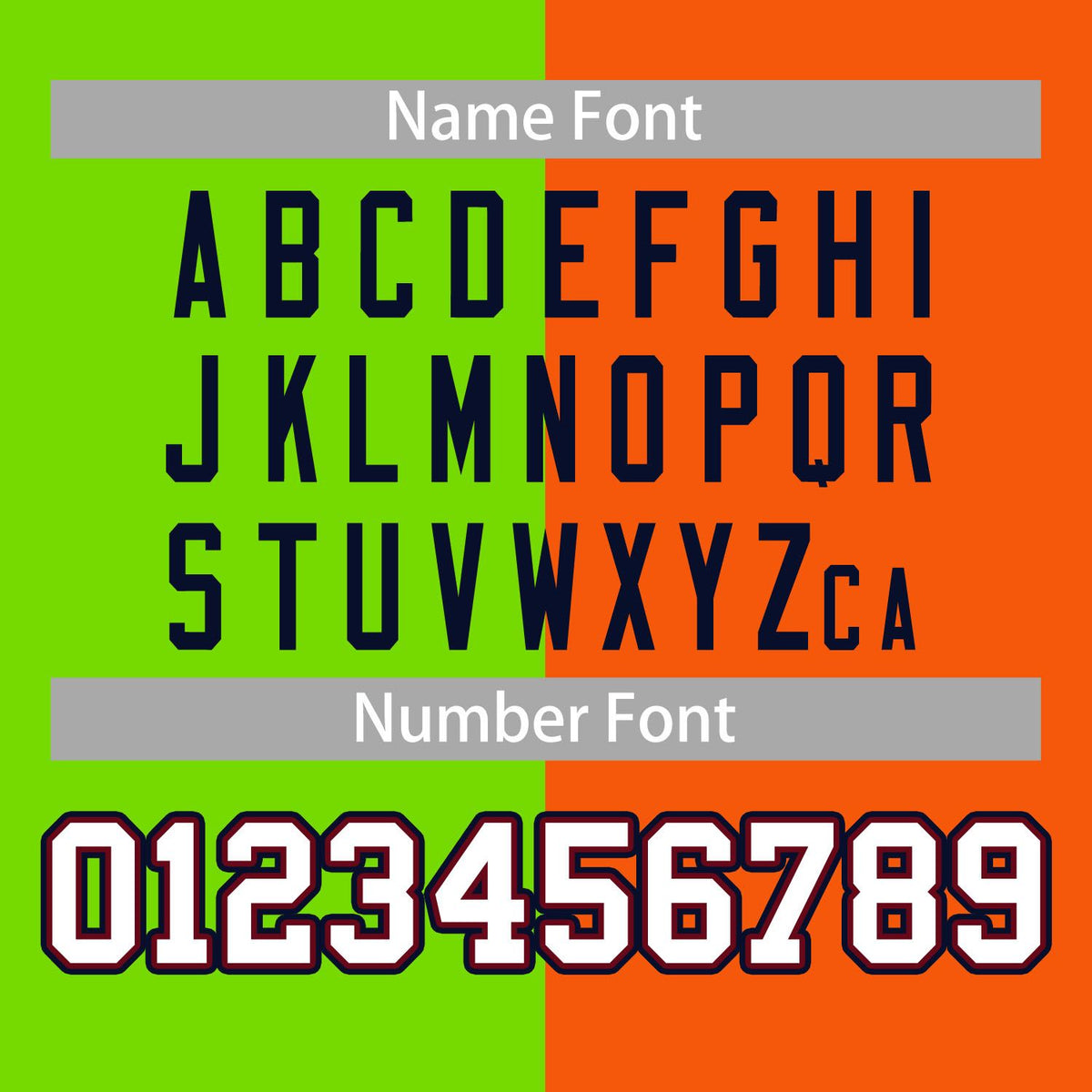 Custom Neon Green Orange Navy-White Color Block Bomber Varsity Baseball Jacket