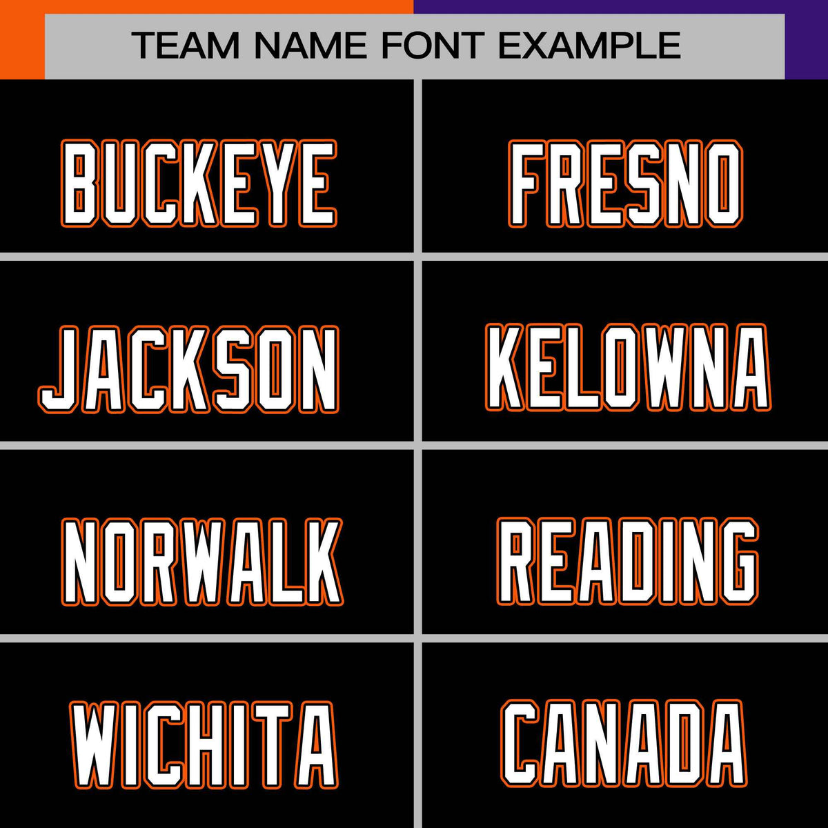 Custom Orange Purple Black-White Color Block Bomber Varsity Baseball Jacket