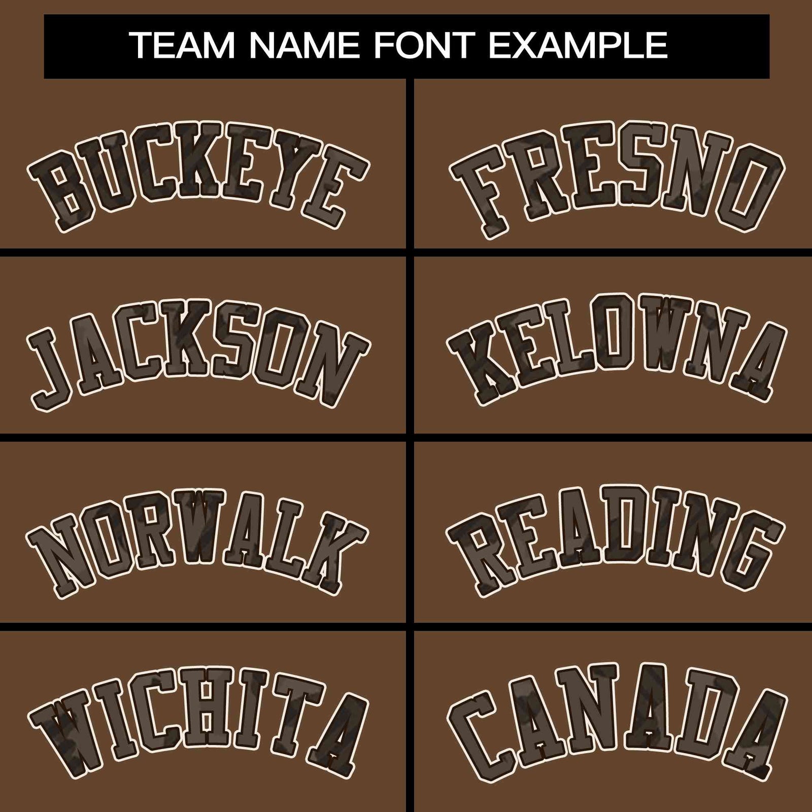 Custom Brown Varsity Full-Zip Camo Raglan Sleeves Letterman Bomber Jacket