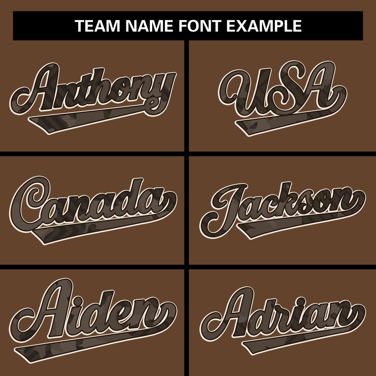 Custom Brown Varsity Full-Zip Camo Raglan Sleeves Letterman Bomber Jacket