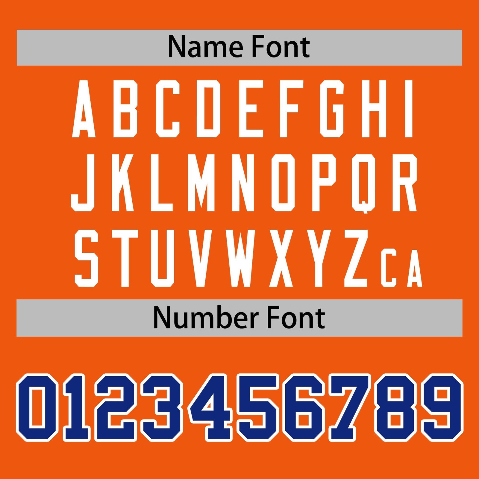 Custom Orange Royal-White Color Block Bomber Varsity Baseball Jacket