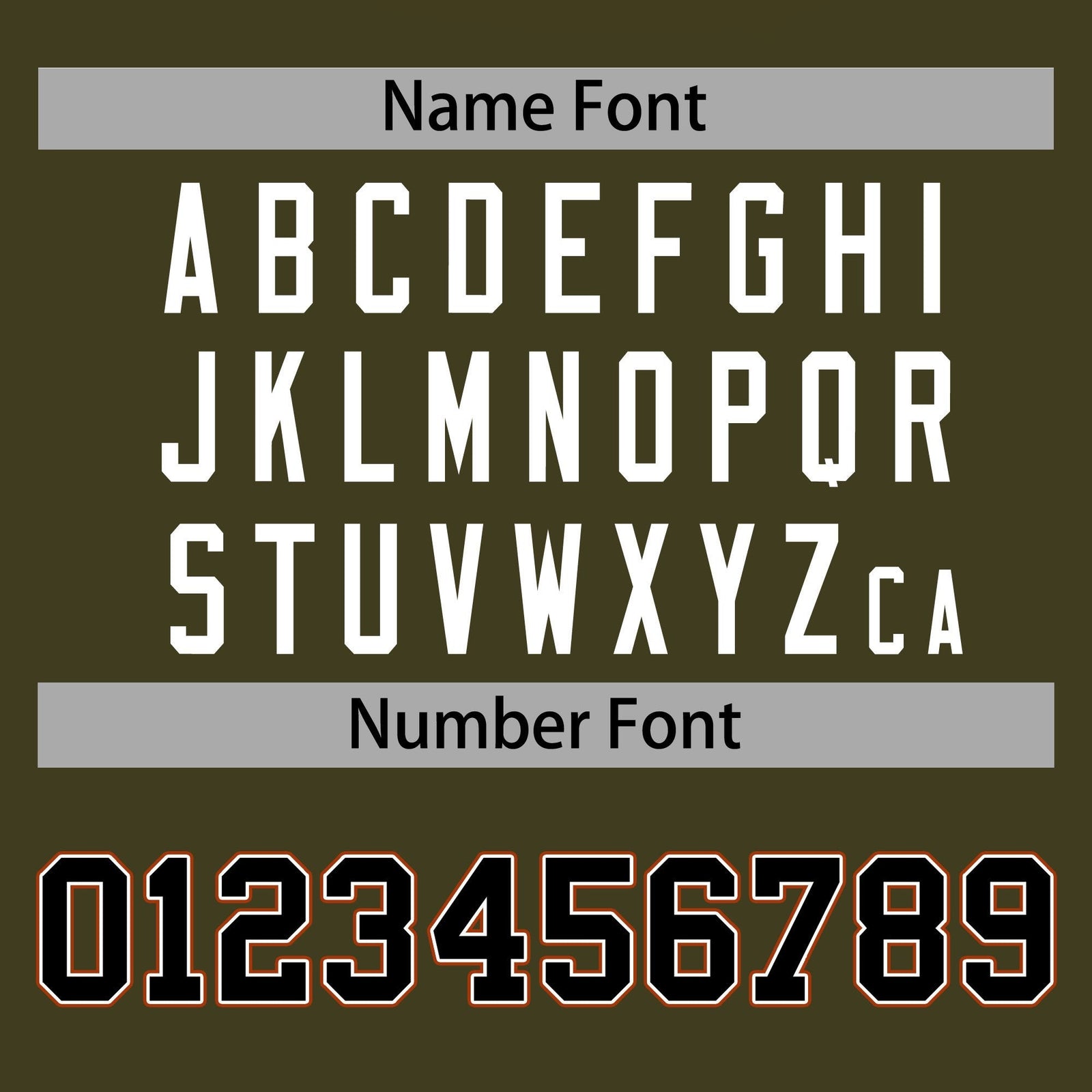 Custom Olive Orange Black-White Color Block Bomber Varsity Baseball Jacket