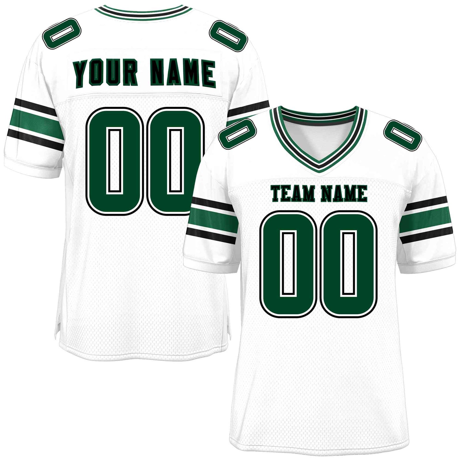 Custom White Personalized Classic Authentic Football Jersey