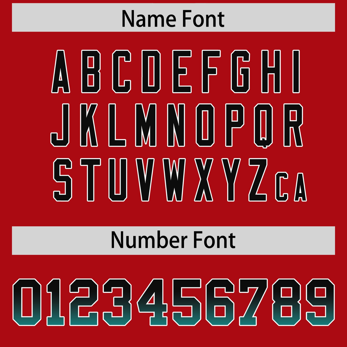 Custom Red Black and Aqua Sides Gradient Fashion Personalized Team Football Jersey