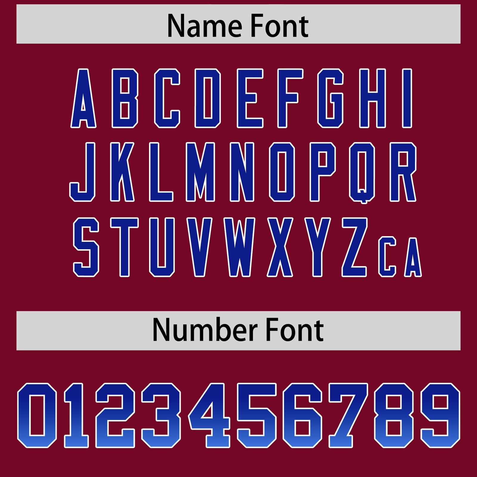 Custom Cardinal Royal and Powder Blue Sides Gradient Fashion Personalized Team Football Jersey