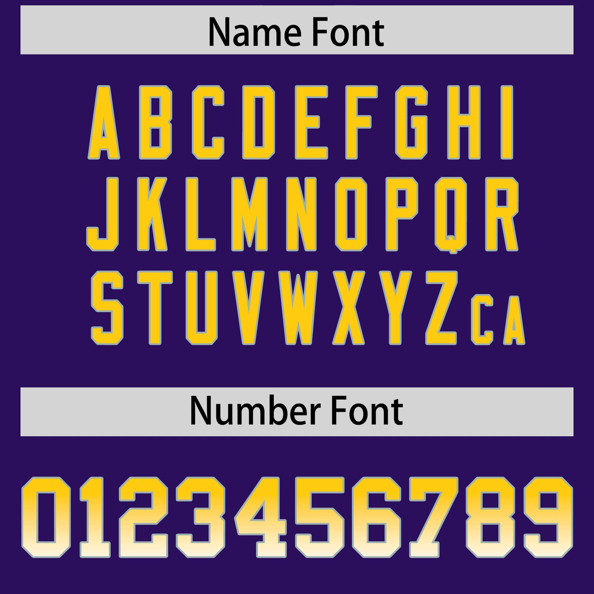 Custom Purple Gold Sides Gradient Fashion Personalized Team Football Jersey